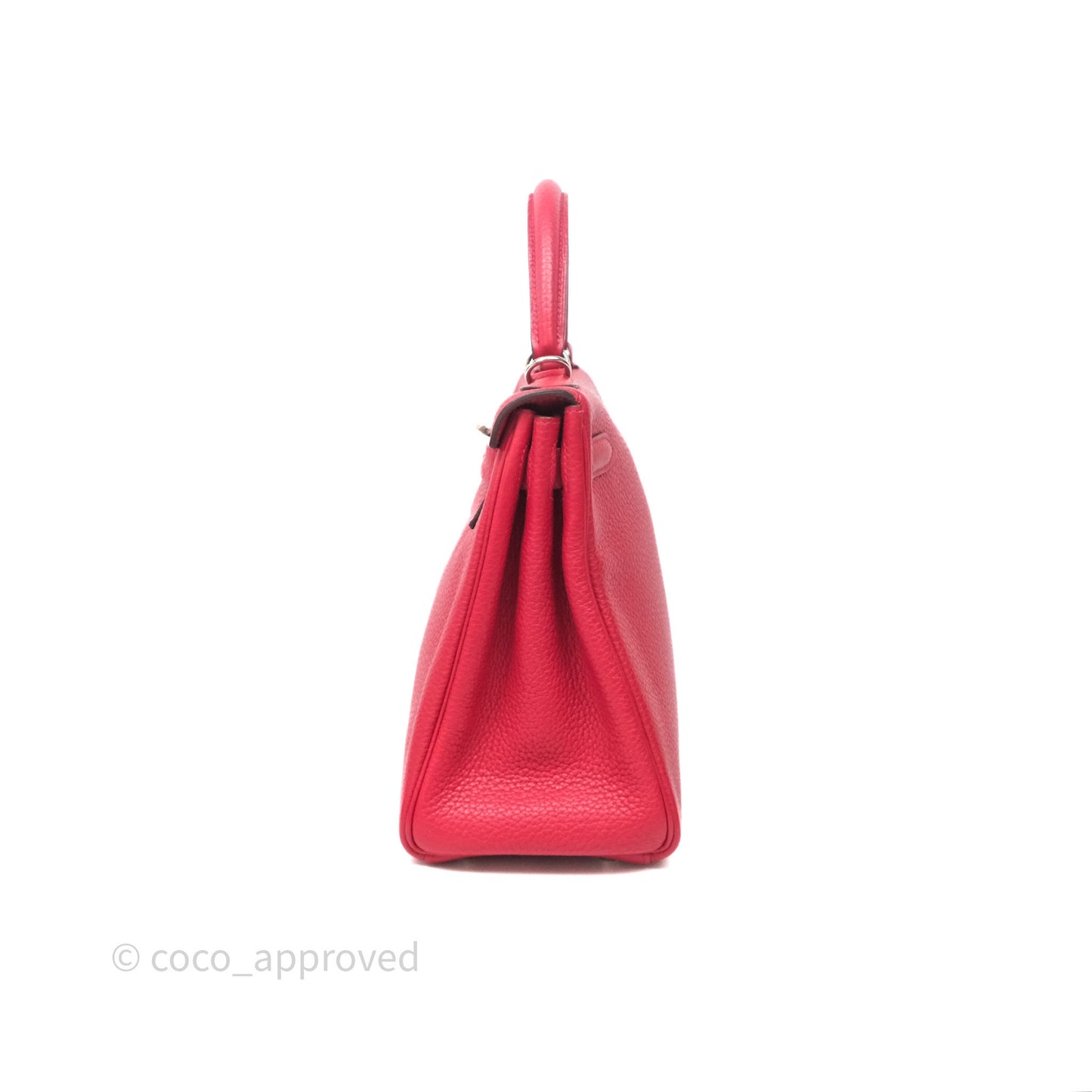 Hermes Kelly 28 Red Palladium Hardware