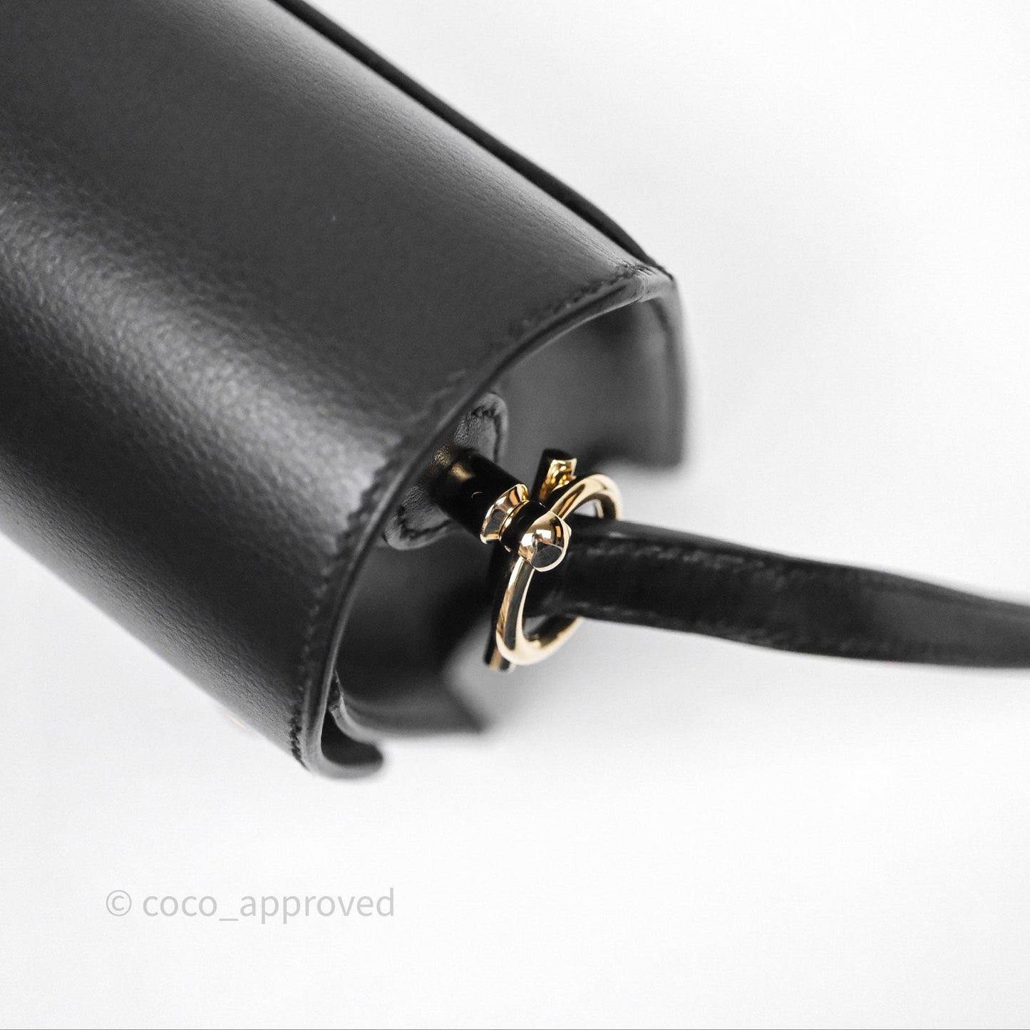 Hermès Roulis Mini 18 Black Noir 89 Gold Hardware