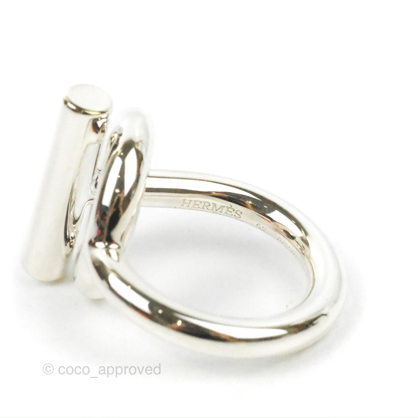 Hermès Echappee Ring GM Sterling Silver