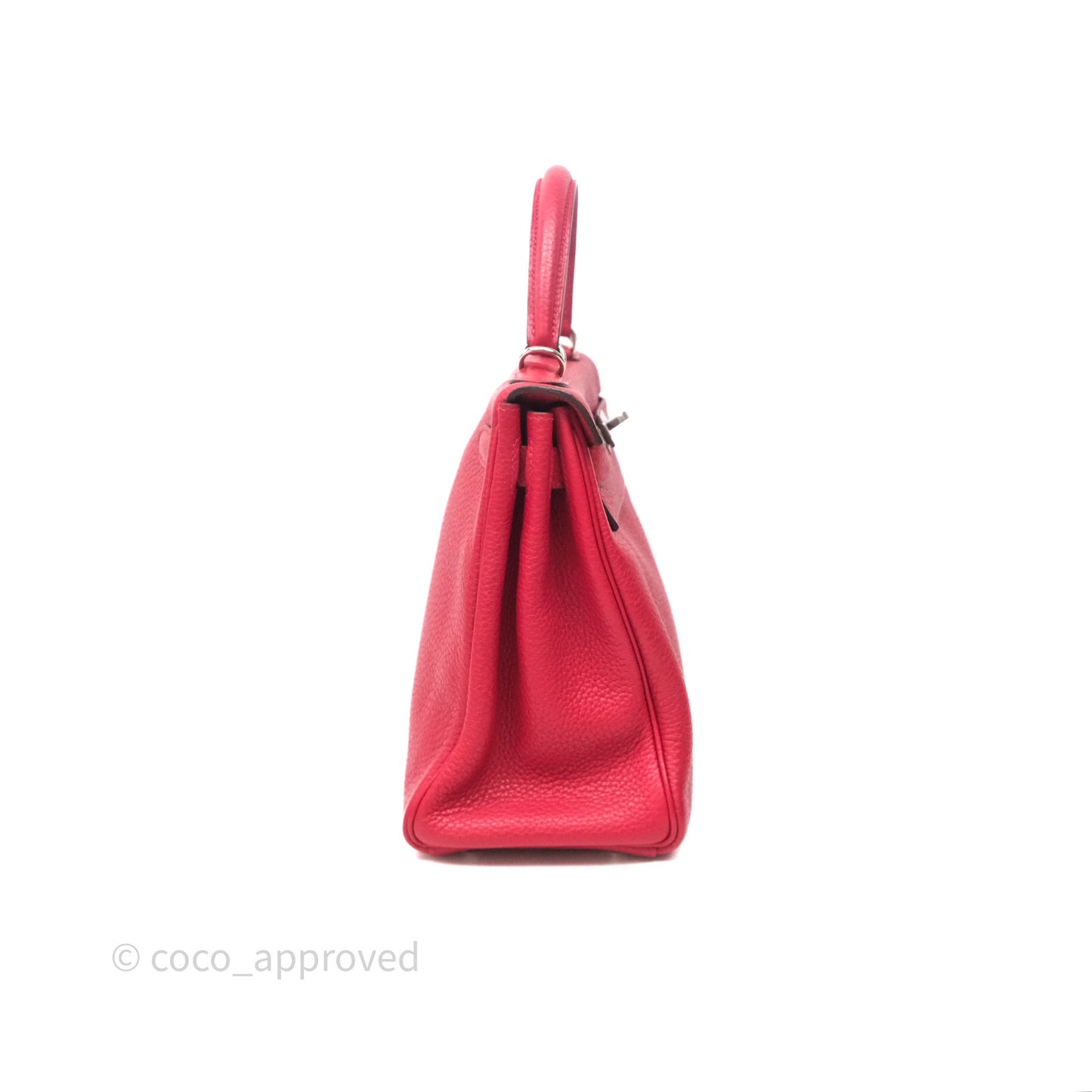Hermes Kelly 28 Red Palladium Hardware