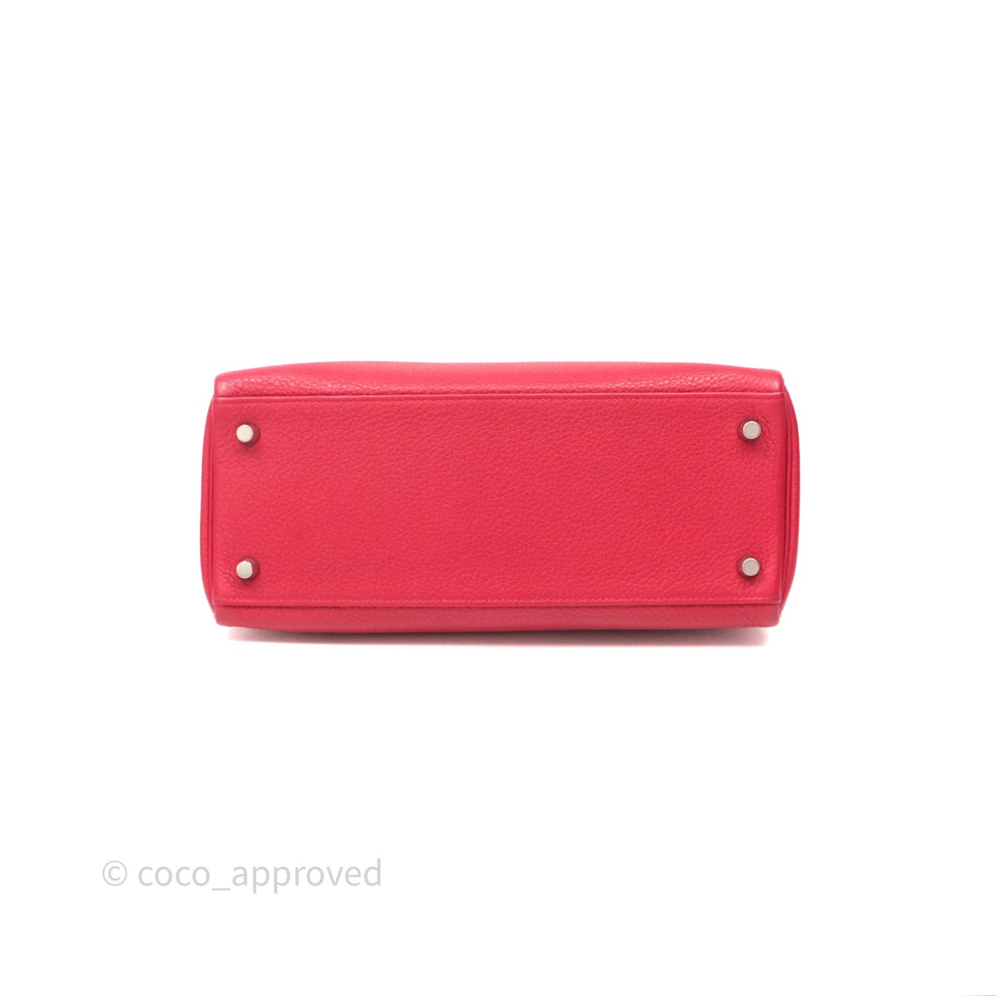Hermes Kelly 28 Red Palladium Hardware