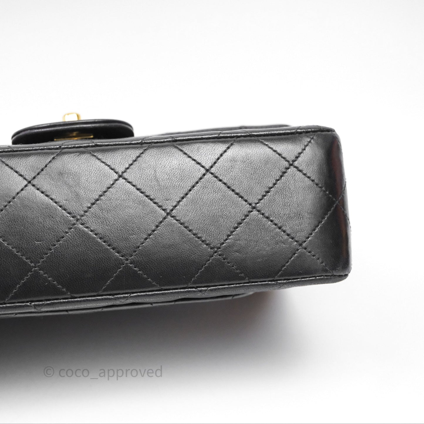 Chanel Classic Vintage Small Flap Black Lambskin 24K Gold Hardware