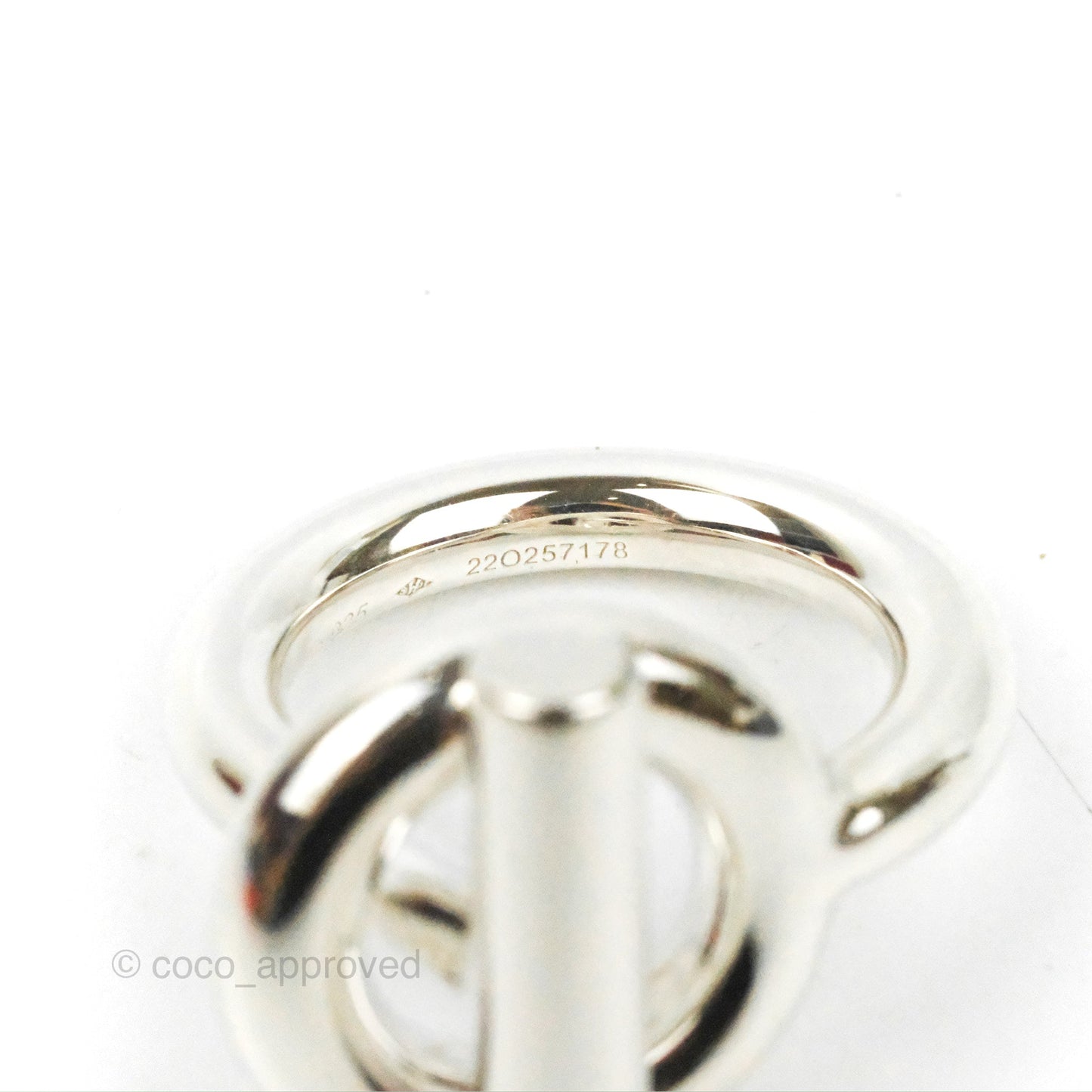 Hermès Echappee Ring GM Sterling Silver