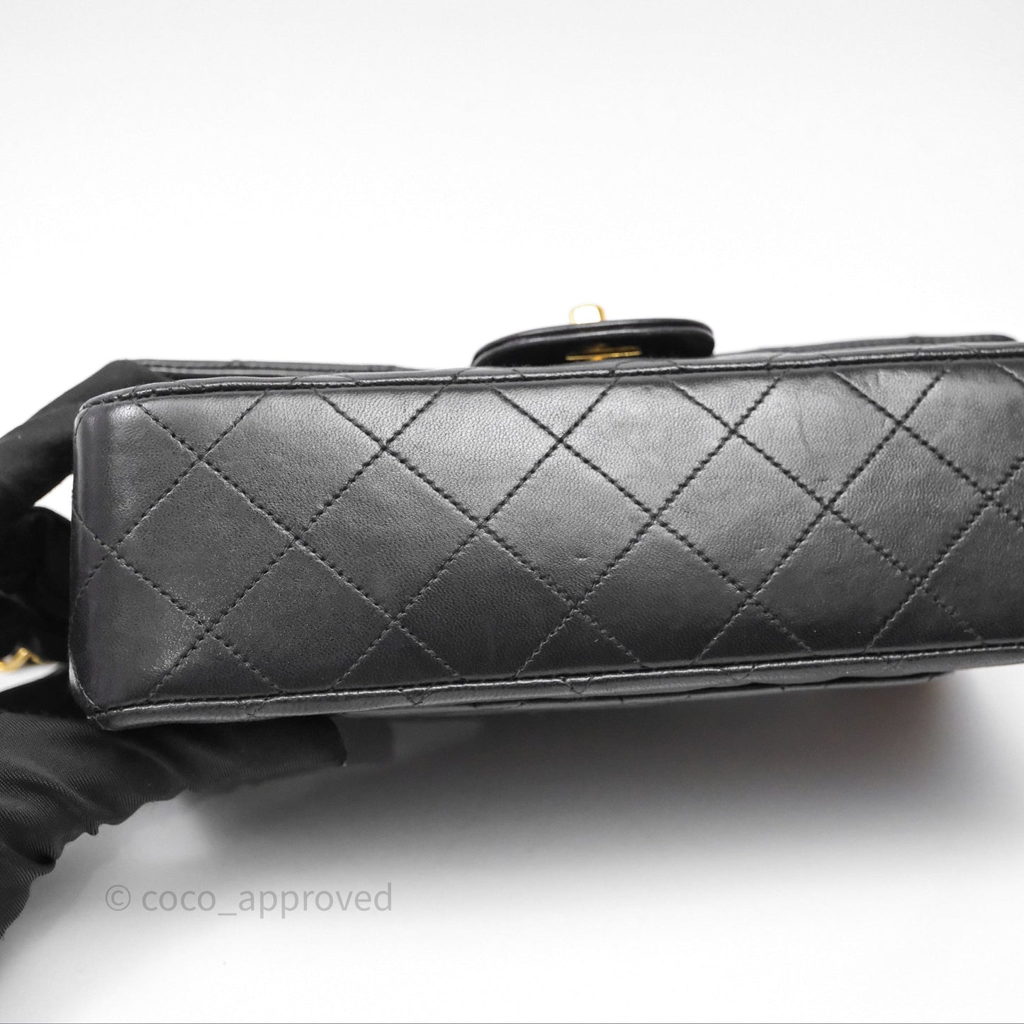 Chanel Classic Vintage Small Flap Black Lambskin 24K Gold Hardware