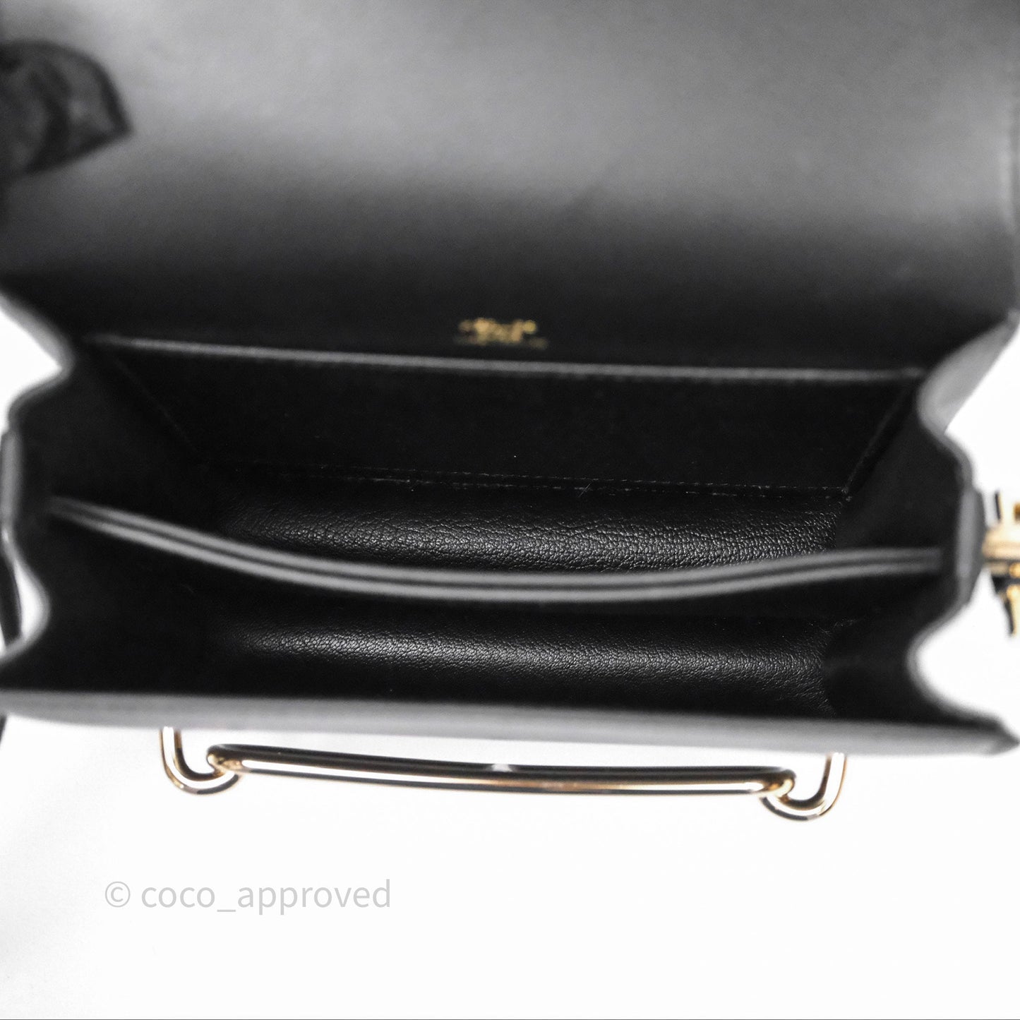 Hermès Roulis Mini 18 Black Noir 89 Gold Hardware