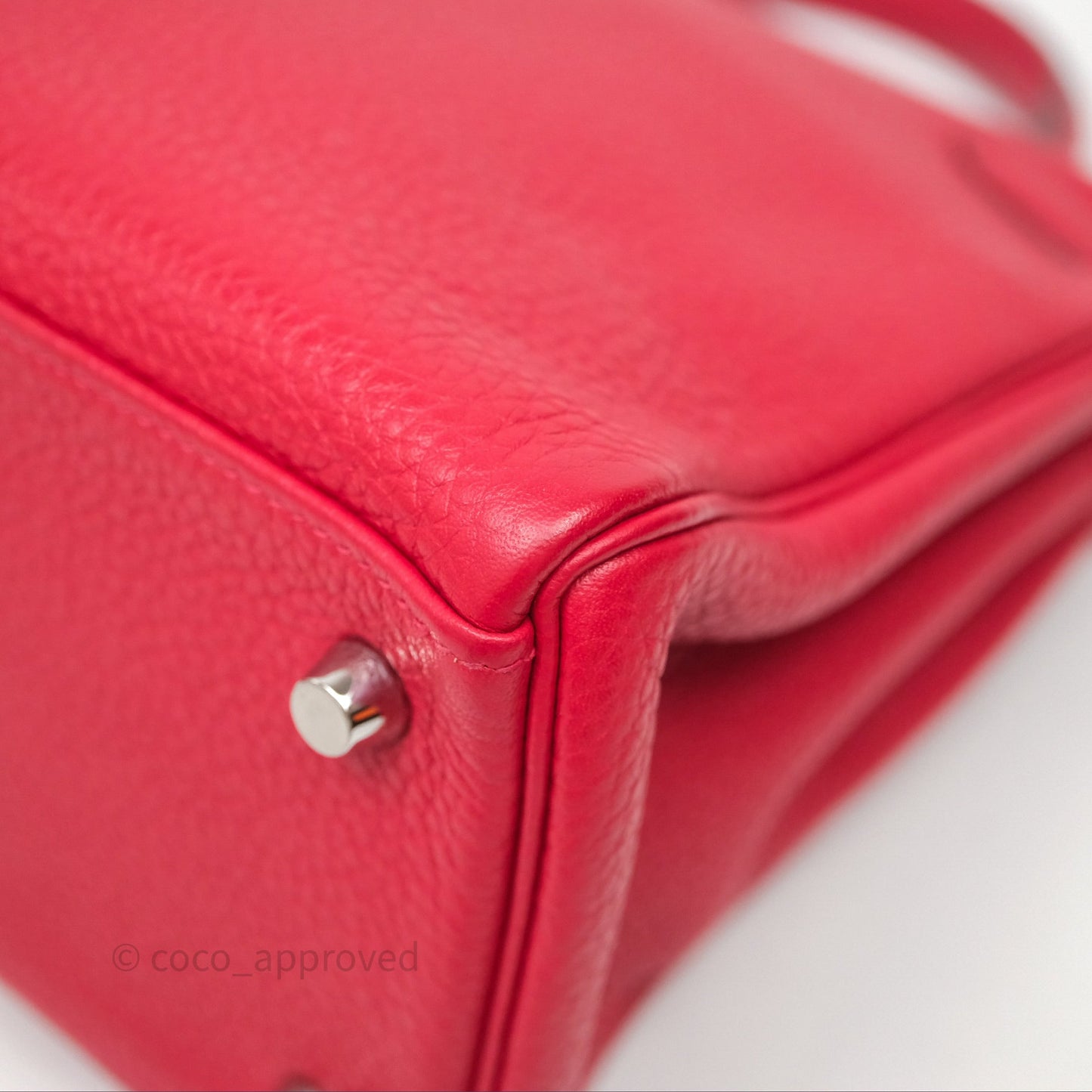 Hermes Kelly 28 Red Palladium Hardware