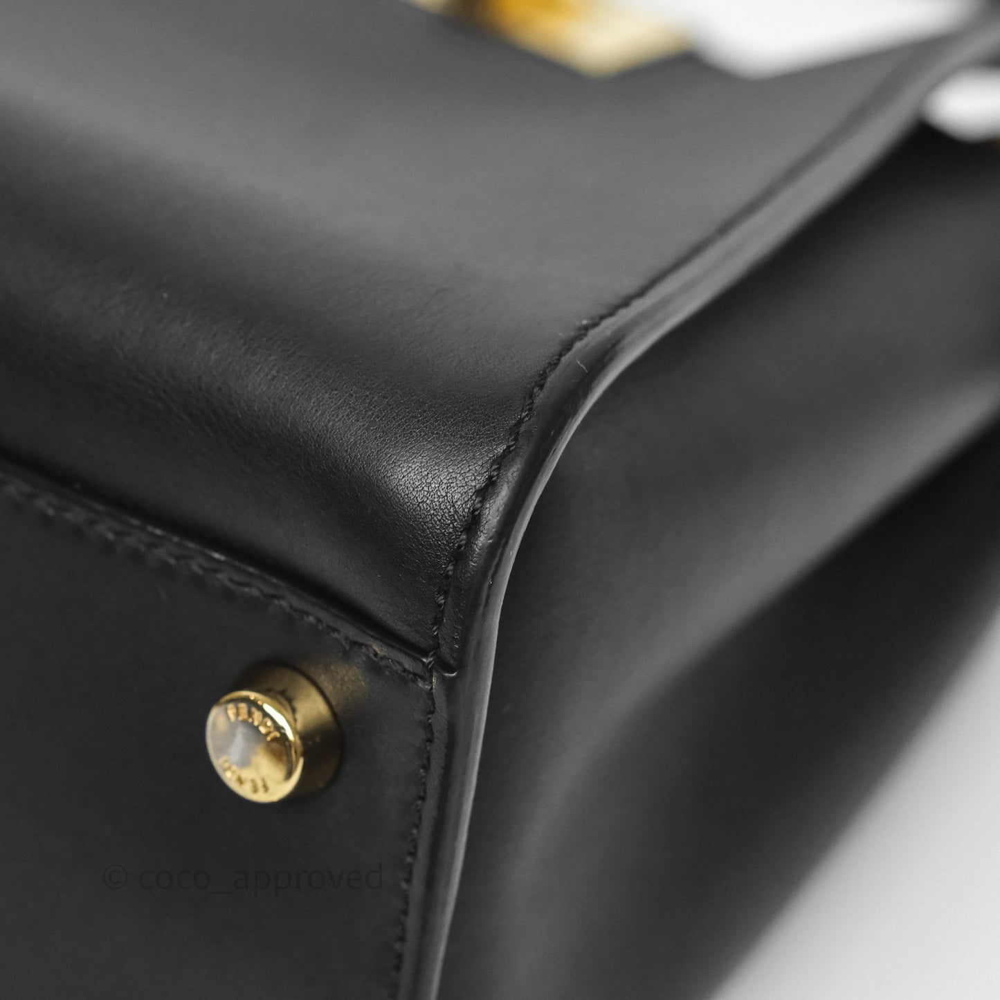 Fendi Peekaboo Essentially Bag in Black Calfskin