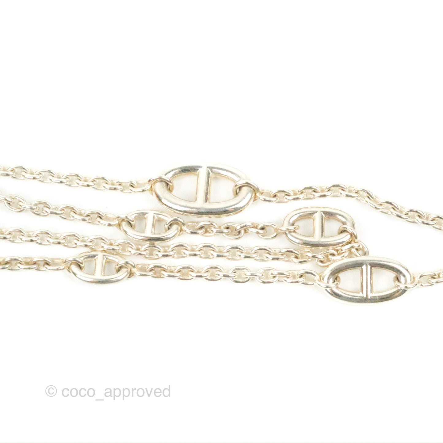Hermès Farandole Long Necklace Palladium Hardware