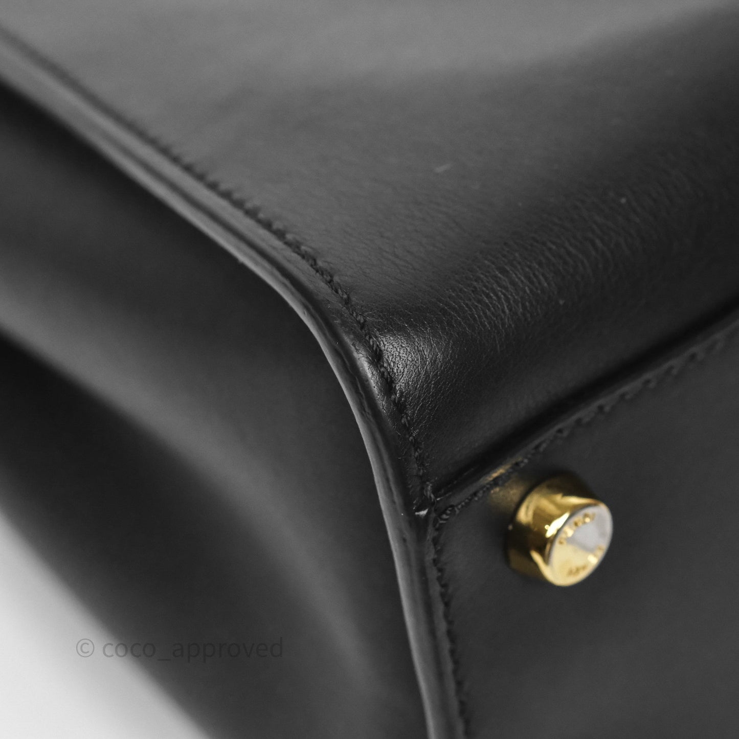 Fendi Peekaboo Essentially Bag in Black Calfskin