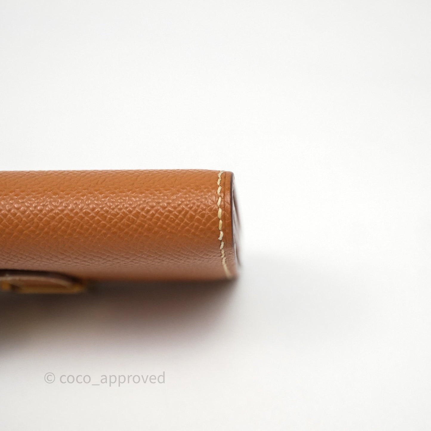 Hermes Bearn Mini Wallet Gold Epsom Gold Hardware