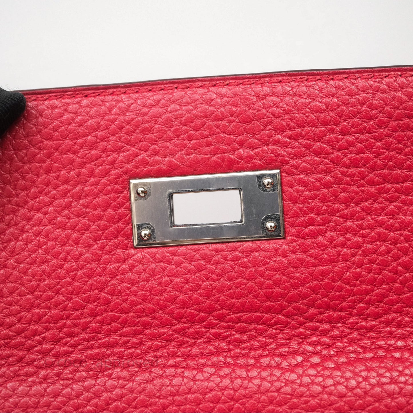 Hermes Kelly 28 Red Palladium Hardware
