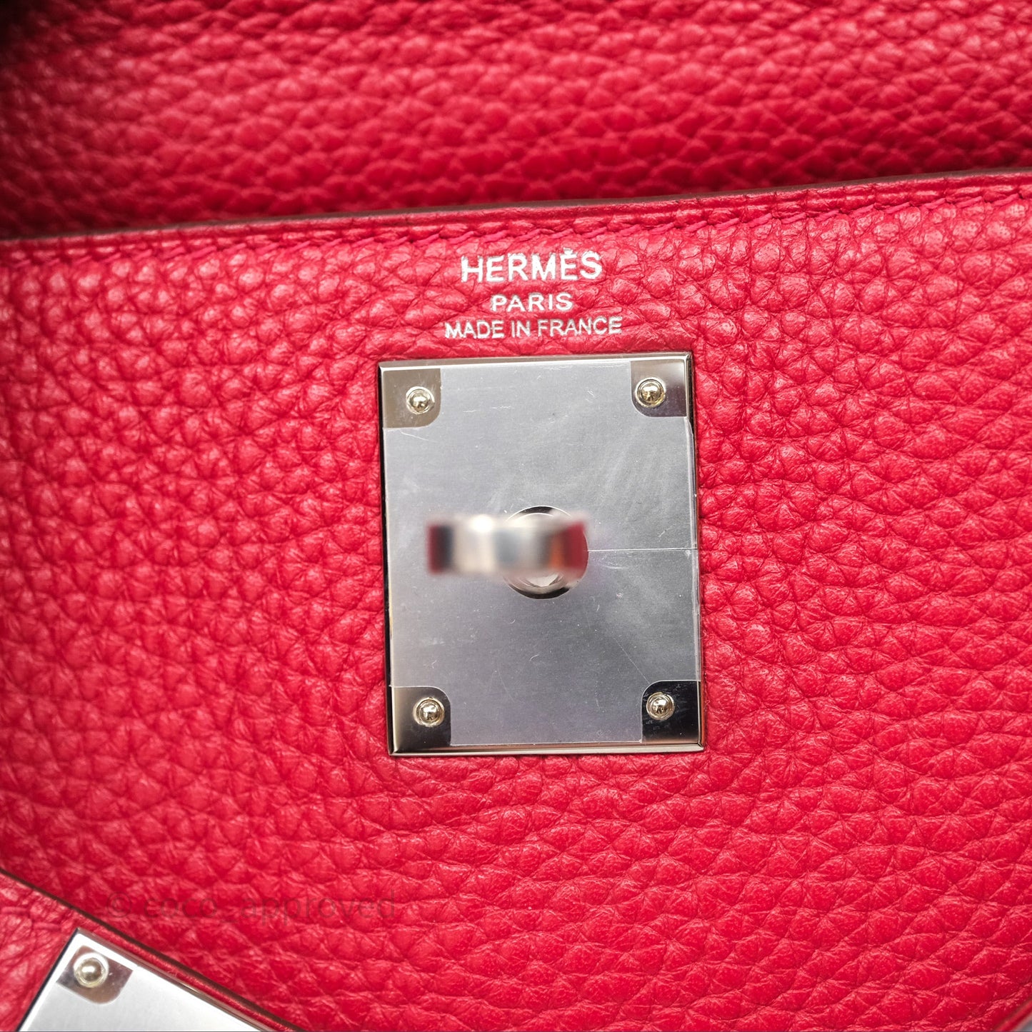 Hermes Kelly 28 Red Palladium Hardware