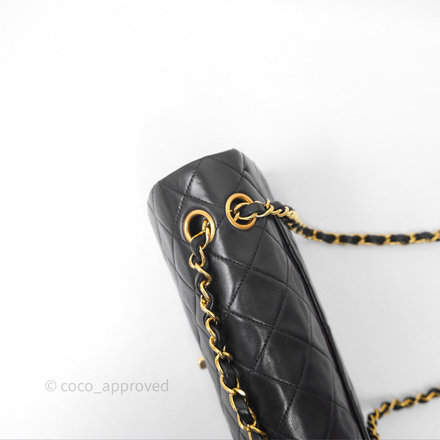 Chanel Classic Vintage Small Flap Black Lambskin 24K Gold Hardware