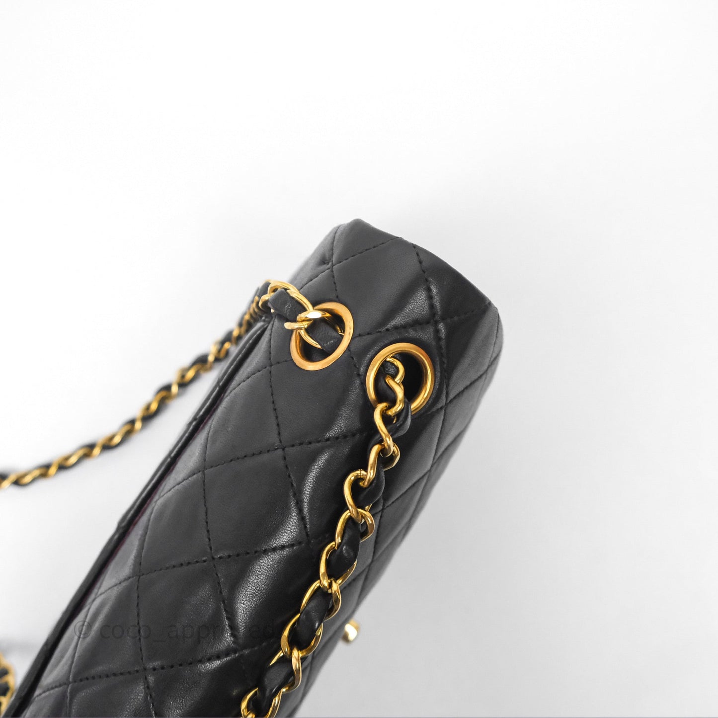 Chanel Classic Vintage Small Flap Black Lambskin 24K Gold Hardware