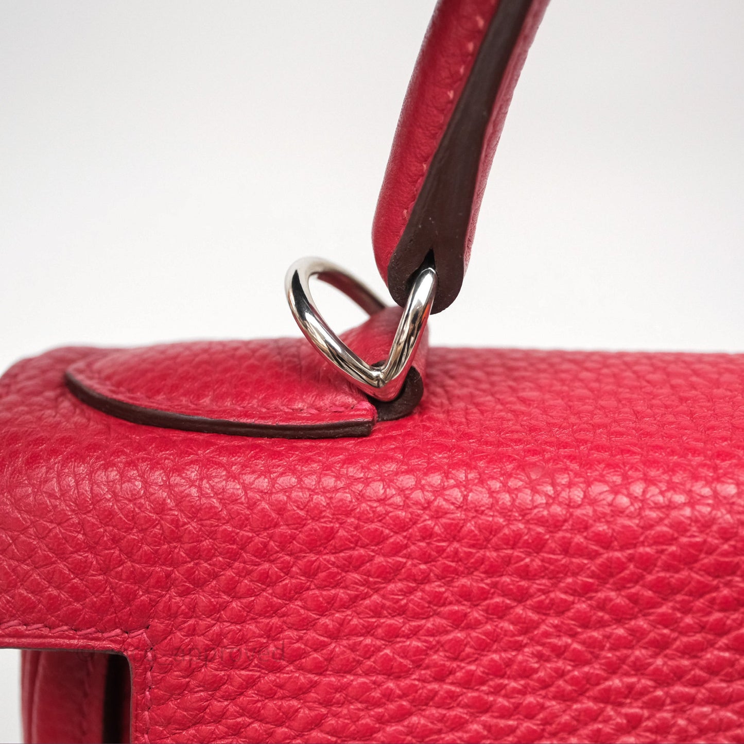 Hermes Kelly 28 Red Palladium Hardware