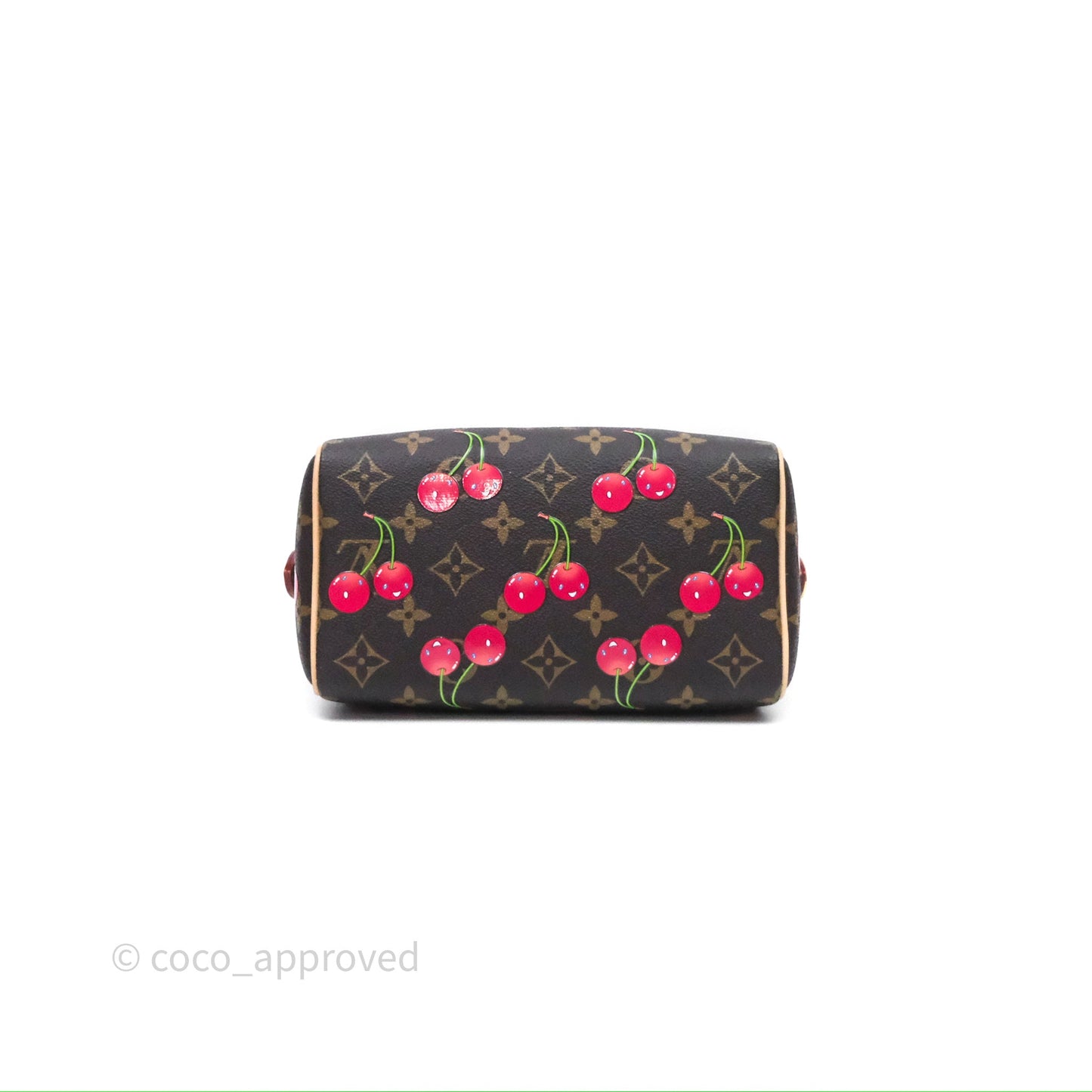 LV x TM Speedy Bandoulière 20 Monogram Cherry Coated Canvas