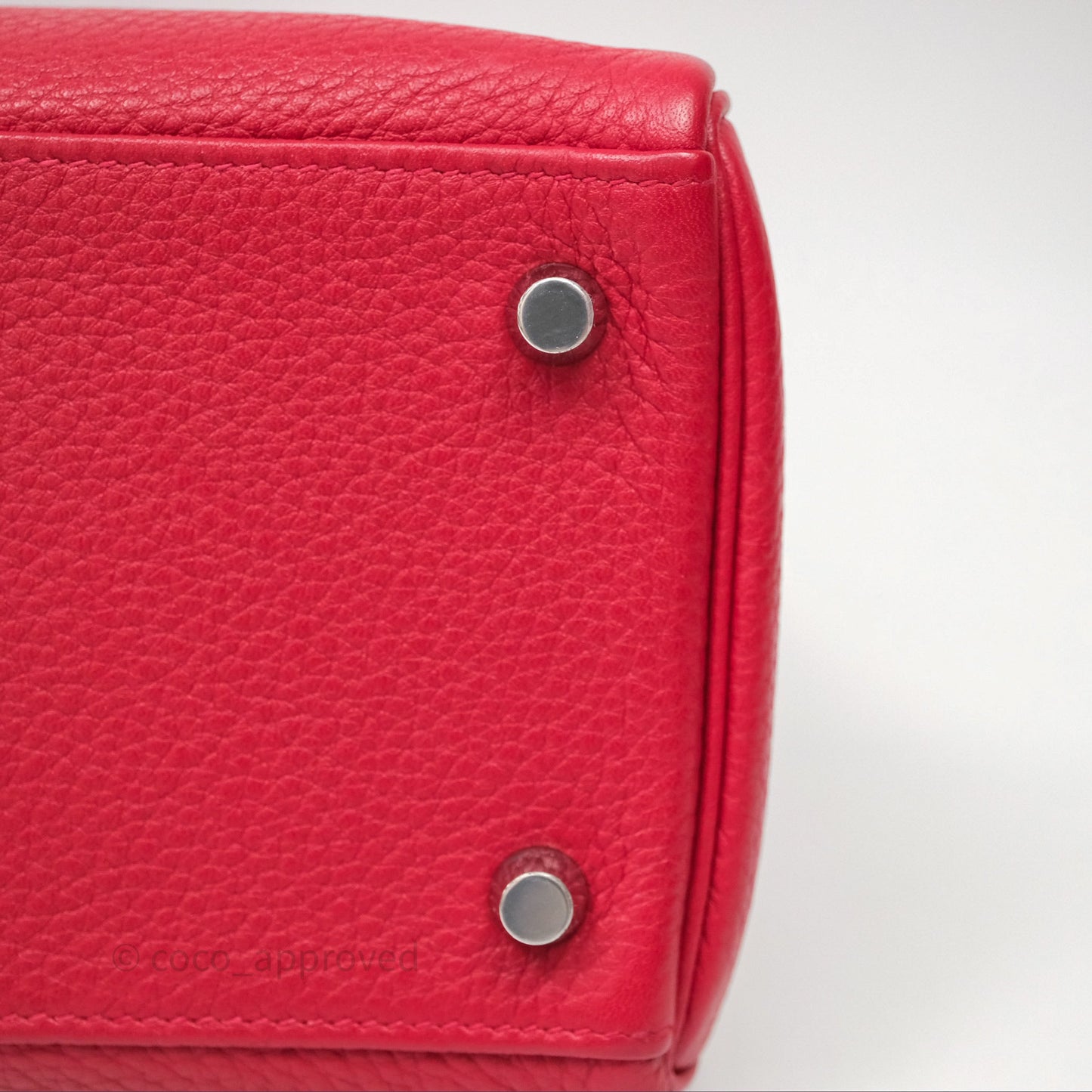 Hermes Kelly 28 Red Palladium Hardware