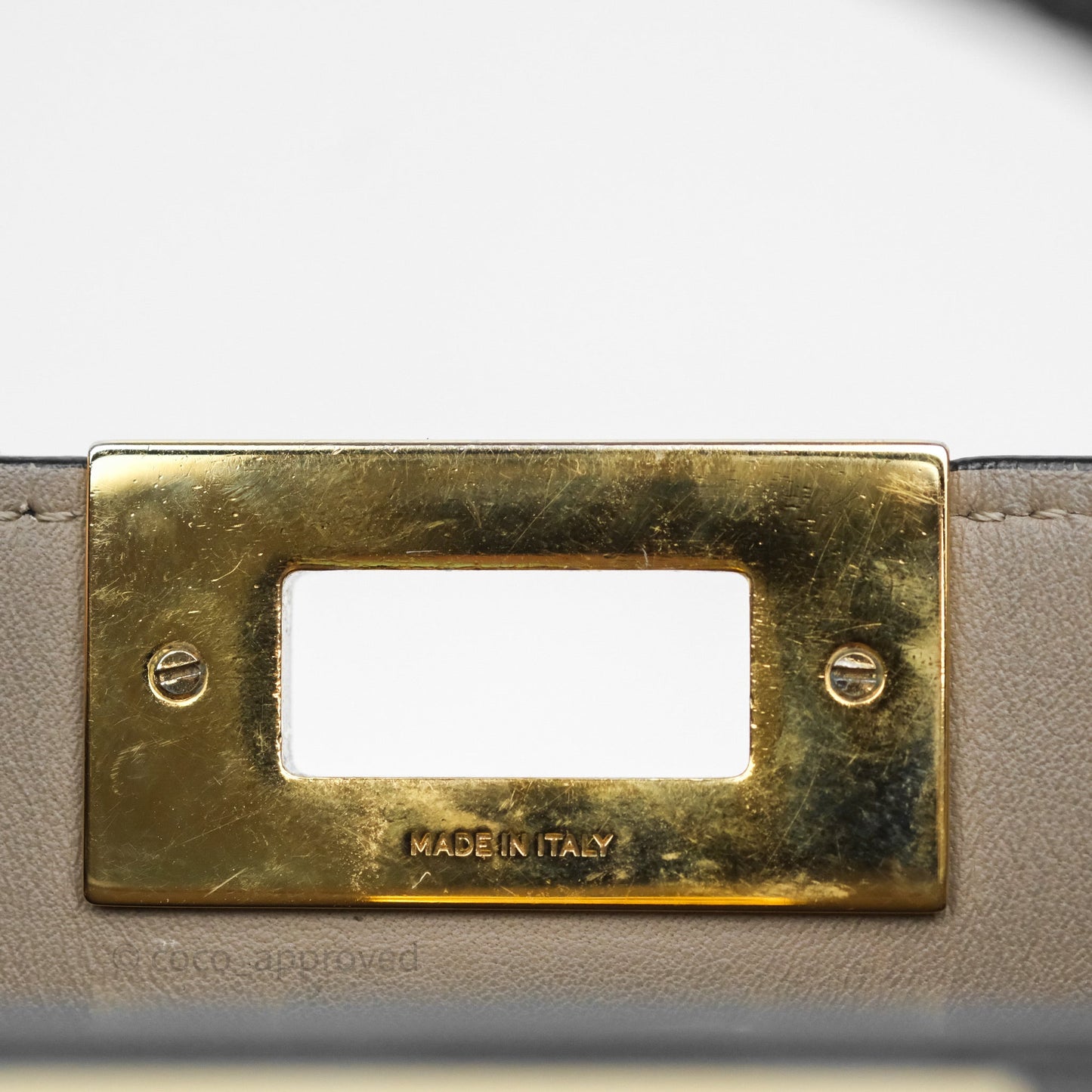 Fendi Peekaboo Essentially Bag in Black Calfskin