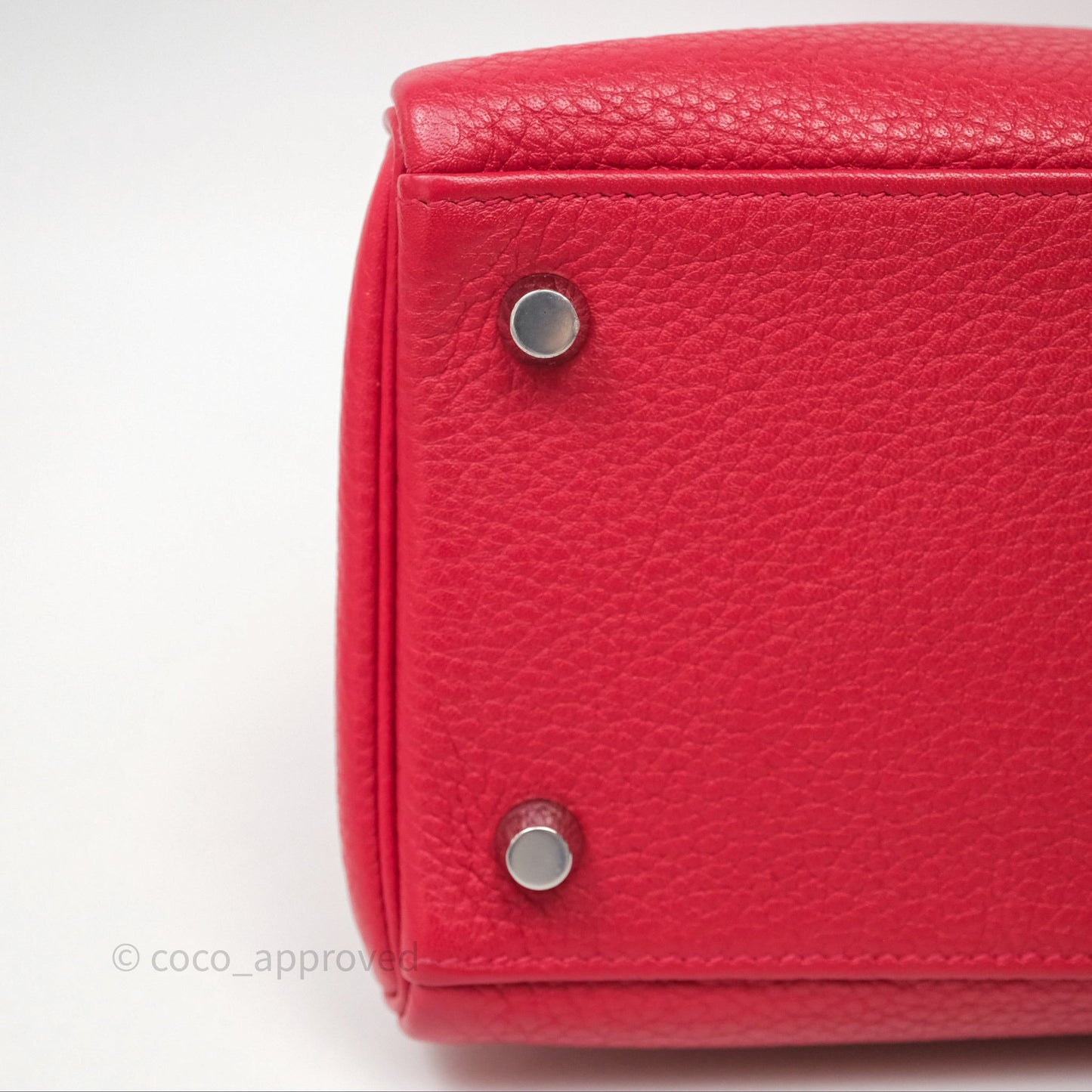 Hermes Kelly 28 Red Palladium Hardware