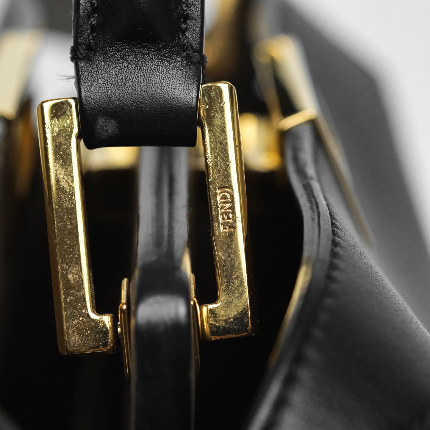 Fendi Peekaboo Essentially Bag in Black Calfskin