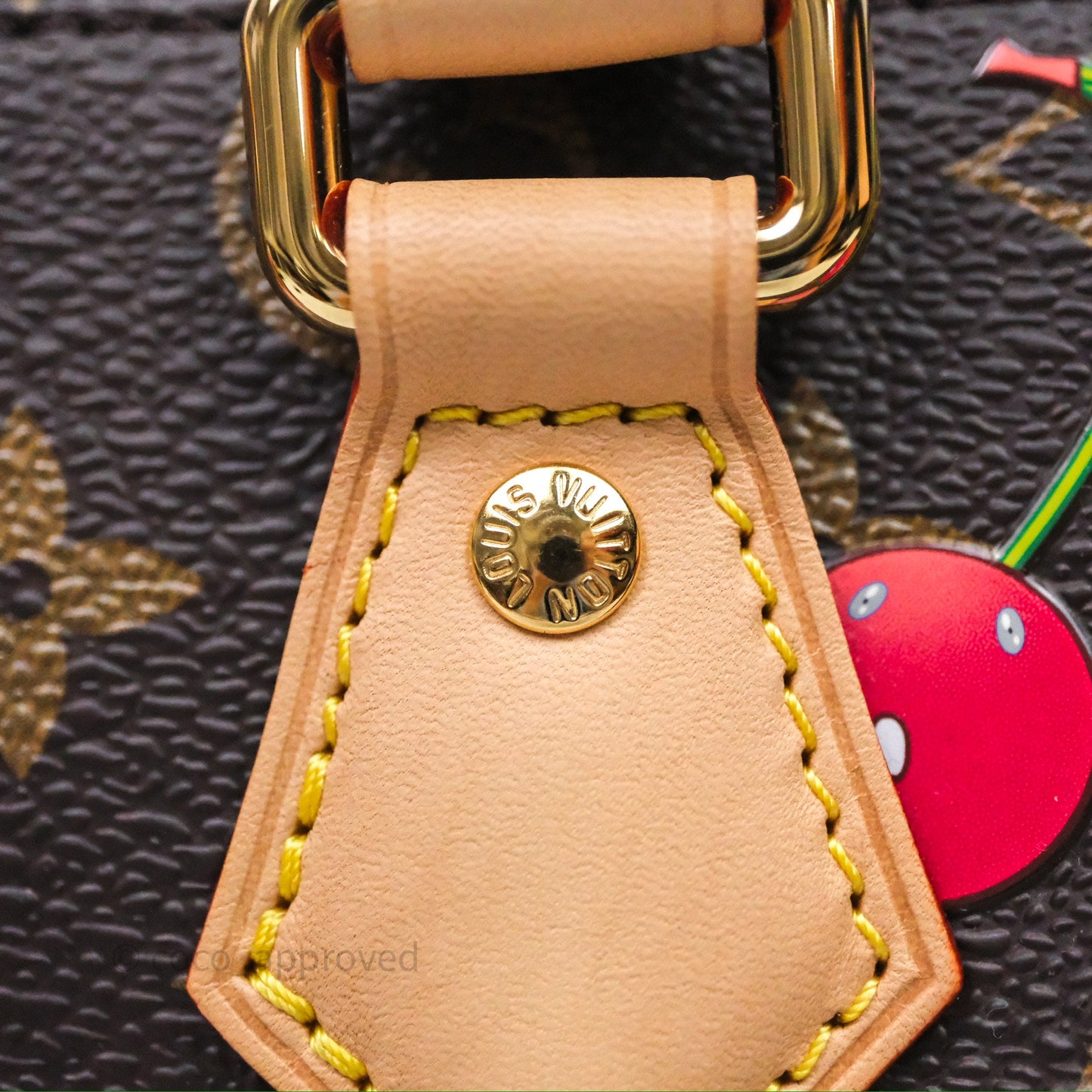 LV x TM Speedy Bandoulière 20 Monogram Cherry Coated Canvas