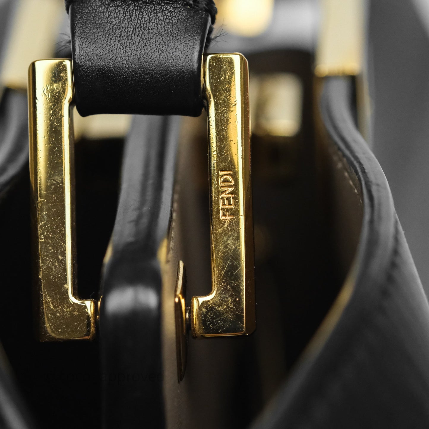 Fendi Peekaboo Essentially Bag in Black Calfskin
