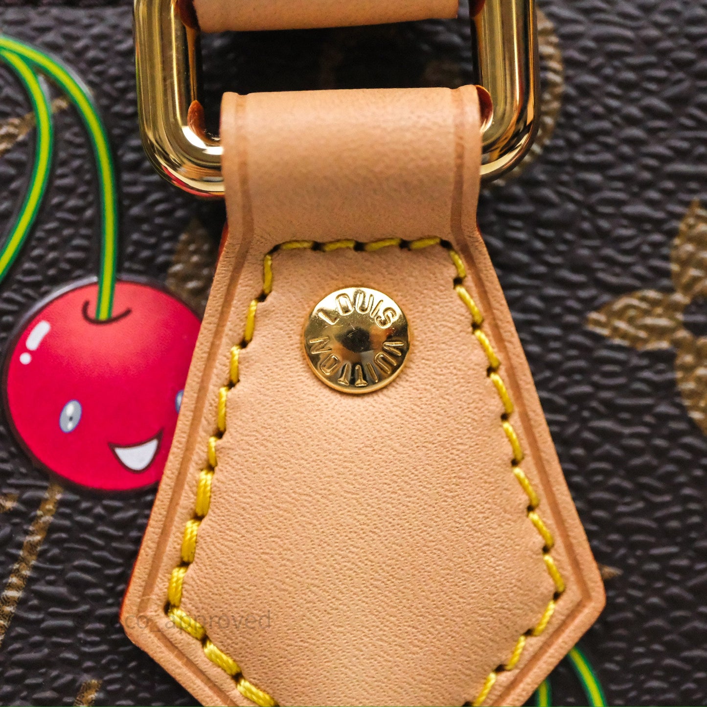 LV x TM Speedy Bandoulière 20 Monogram Cherry Coated Canvas