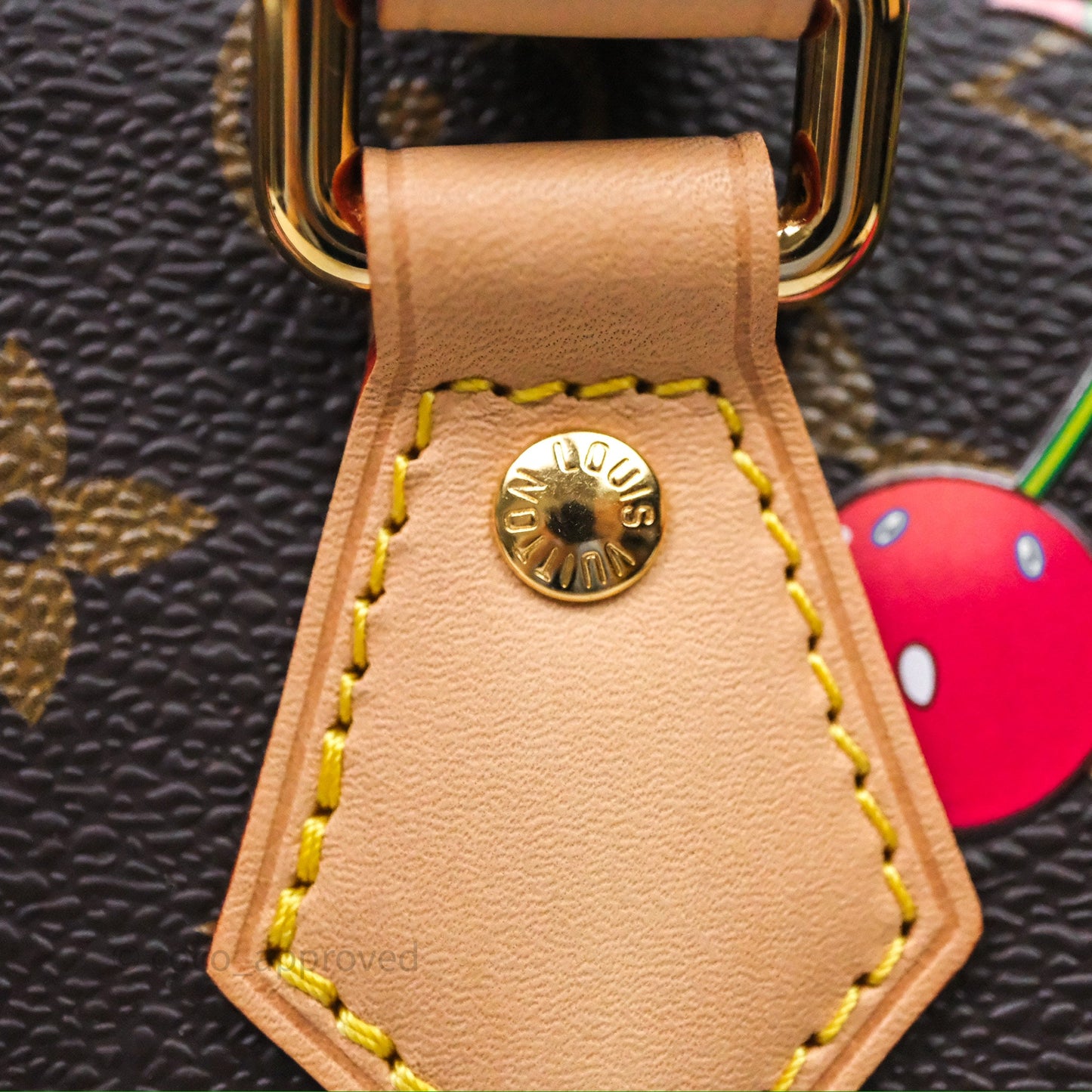 LV x TM Speedy Bandoulière 20 Monogram Cherry Coated Canvas