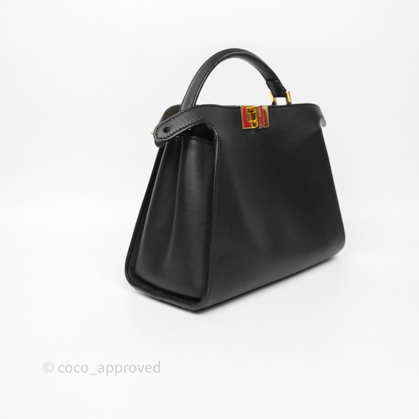 Fendi Peekaboo Essentially Bag in Black Calfskin