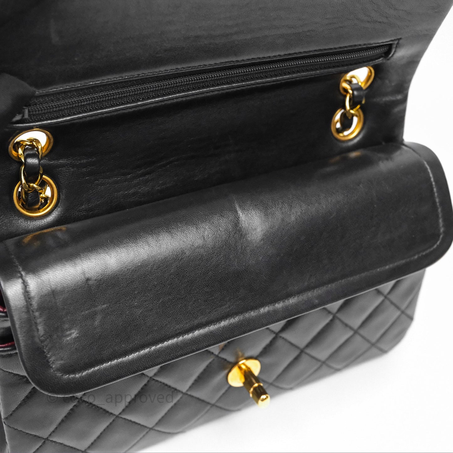 Chanel Classic Vintage Small Flap Black Lambskin 24K Gold Hardware