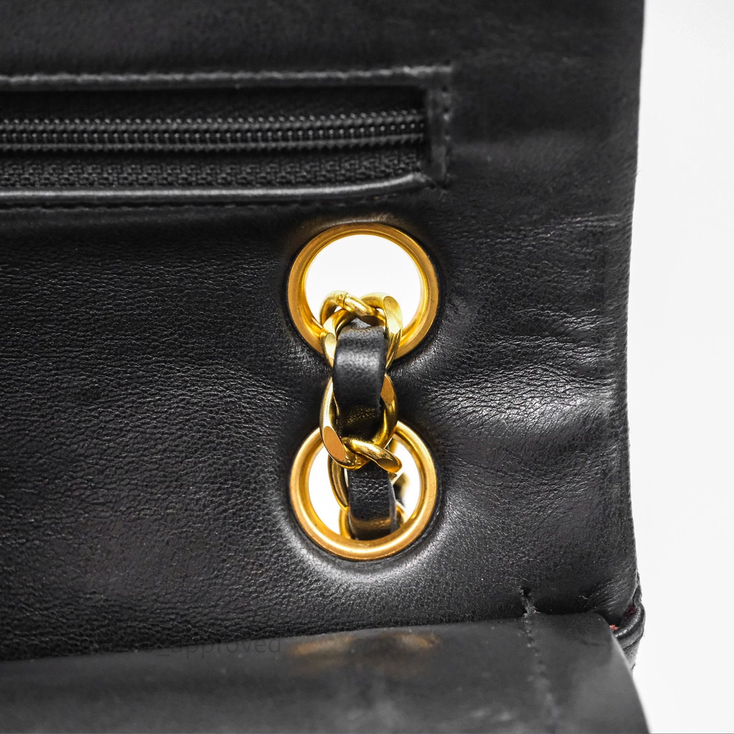 Chanel Classic Vintage Small Flap Black Lambskin 24K Gold Hardware