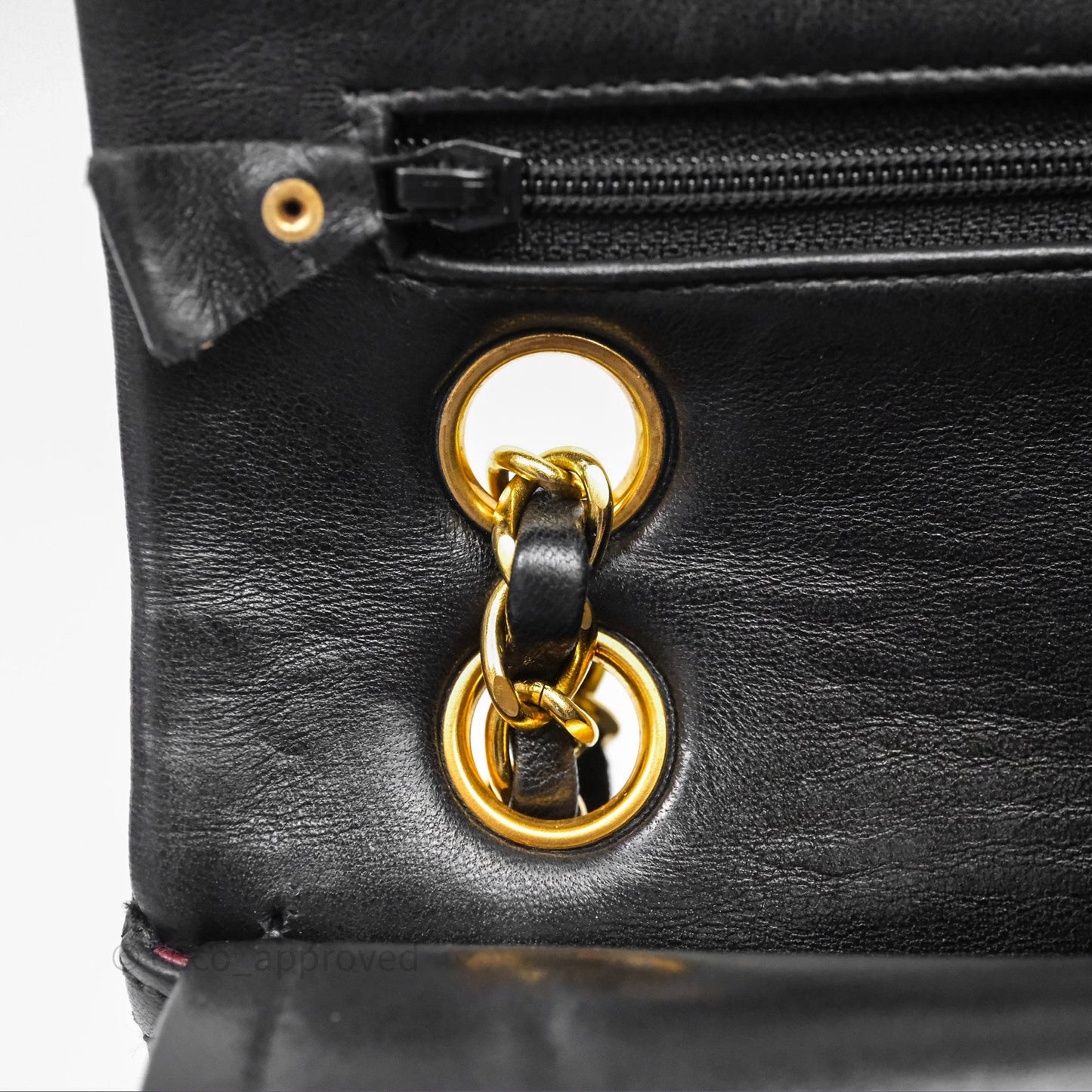 Chanel Classic Vintage Small Flap Black Lambskin 24K Gold Hardware