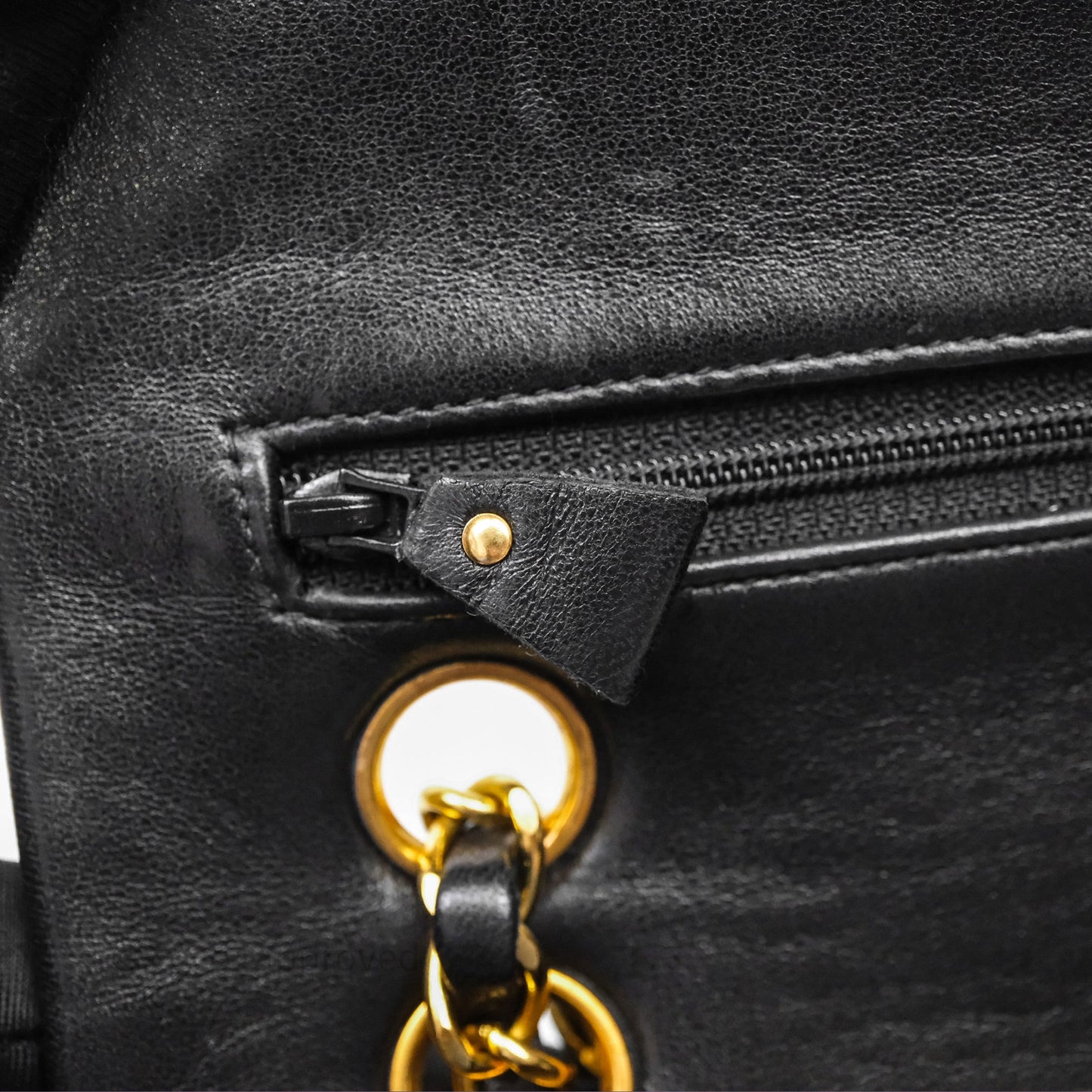 Chanel Classic Vintage Small Flap Black Lambskin 24K Gold Hardware