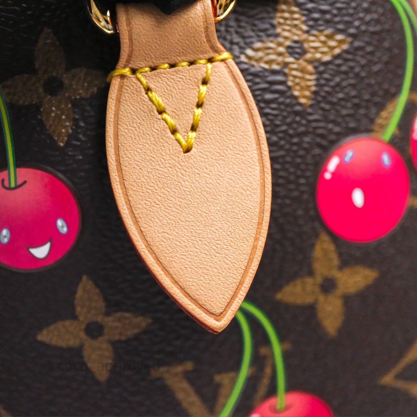 LV x TM Speedy Bandoulière 20 Monogram Cherry Coated Canvas
