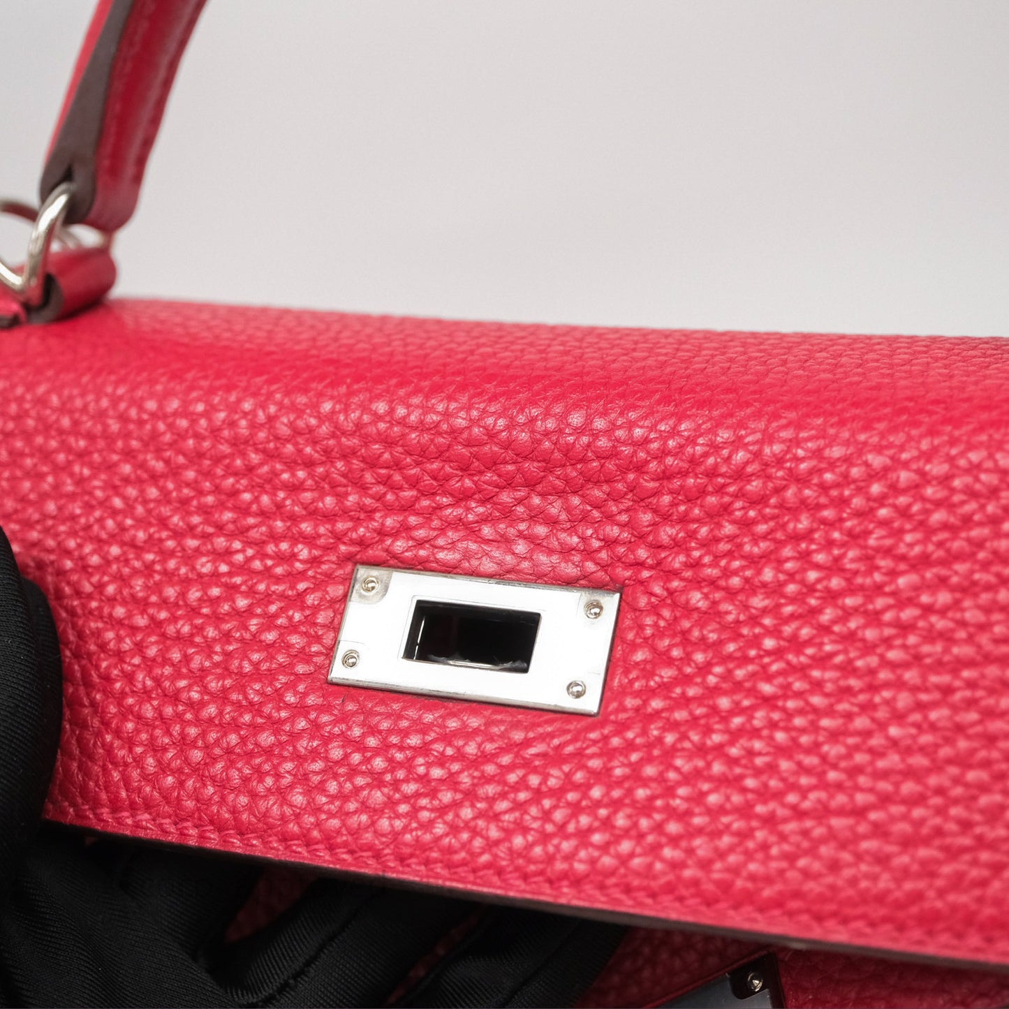 Hermes Kelly 28 Red Palladium Hardware