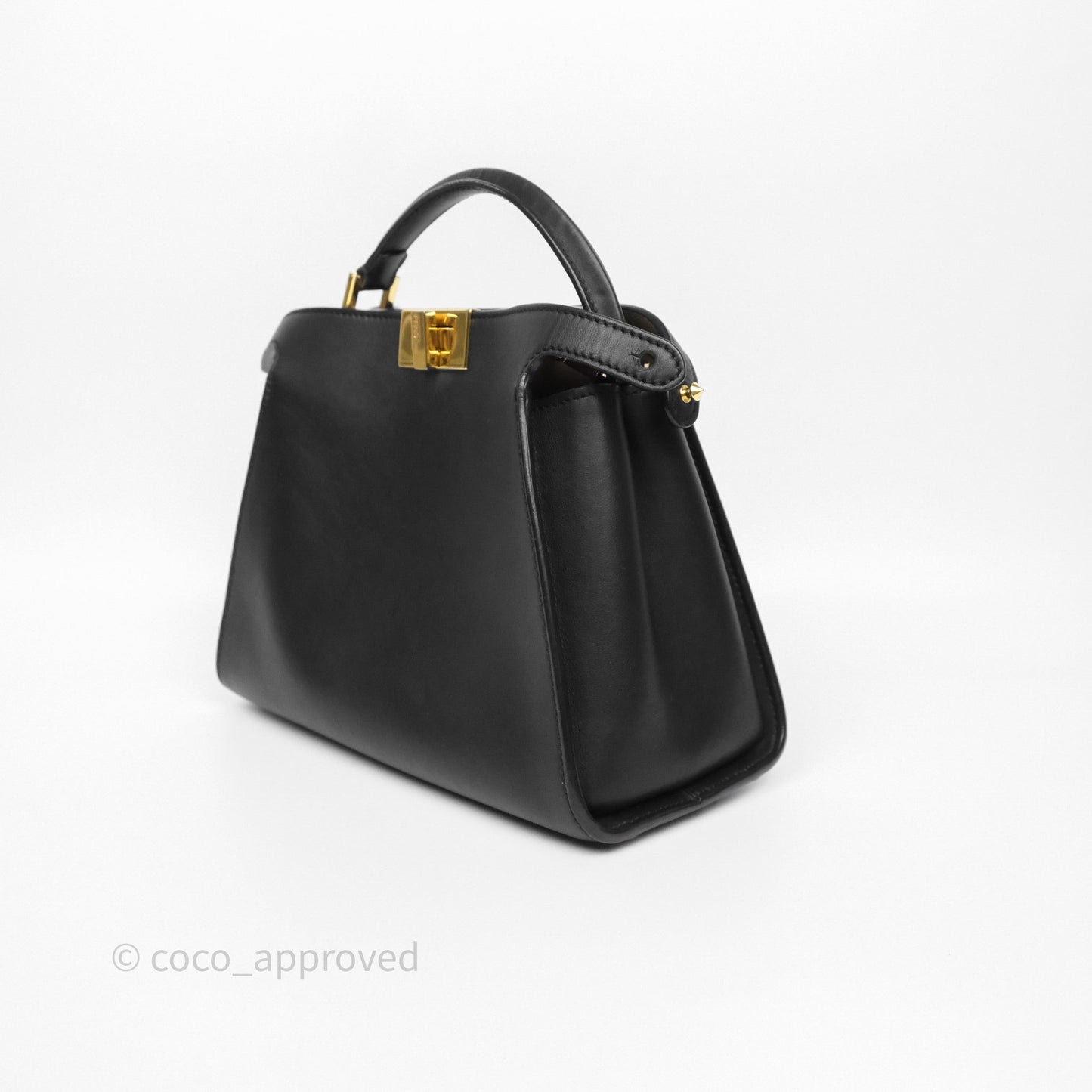 Fendi Peekaboo Essentially Bag in Black Calfskin