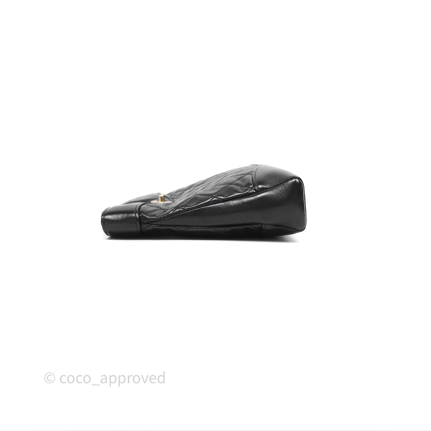 Chanel 31 Mini Black Shiny Lambskin Gold Hardware