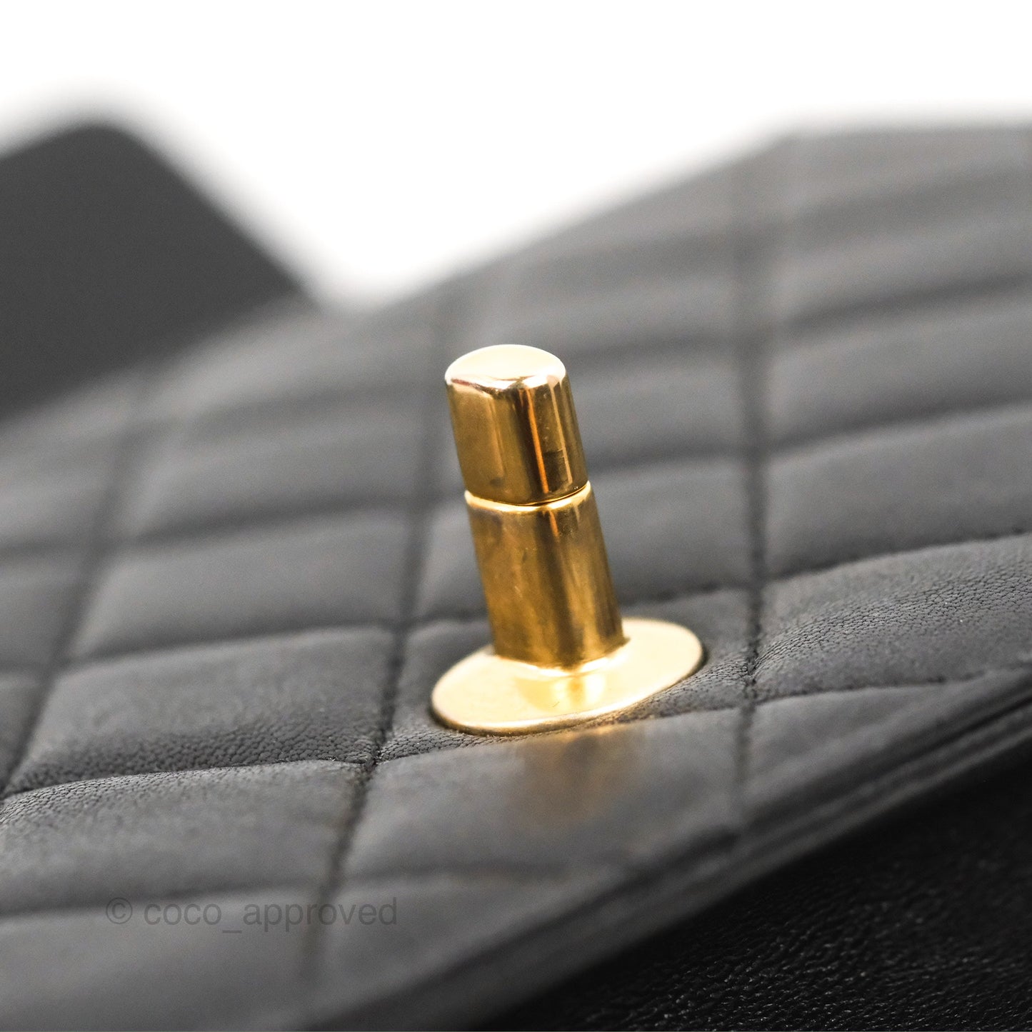 Chanel Small Quilted Chic Pearls Flap Black Goatskin Aged Gold Hardware