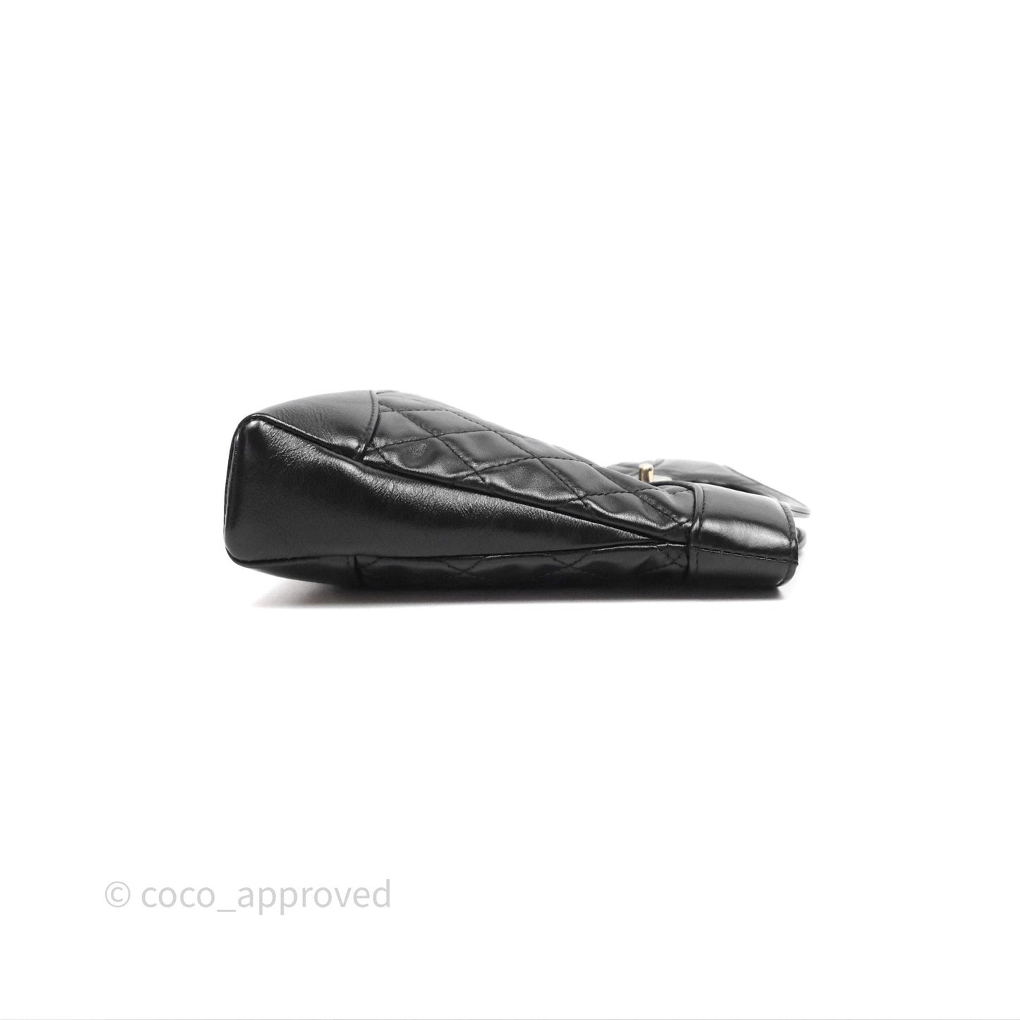 Chanel 31 Mini Black Shiny Lambskin Gold Hardware