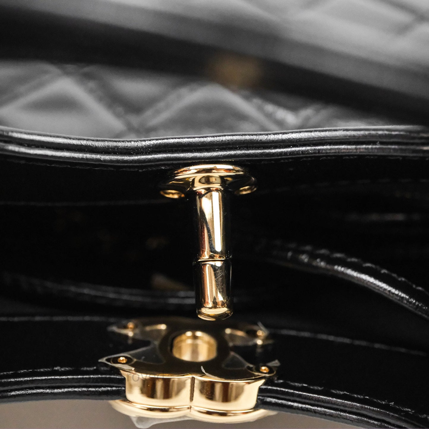 Chanel 31 Mini Black Shiny Lambskin Gold Hardware