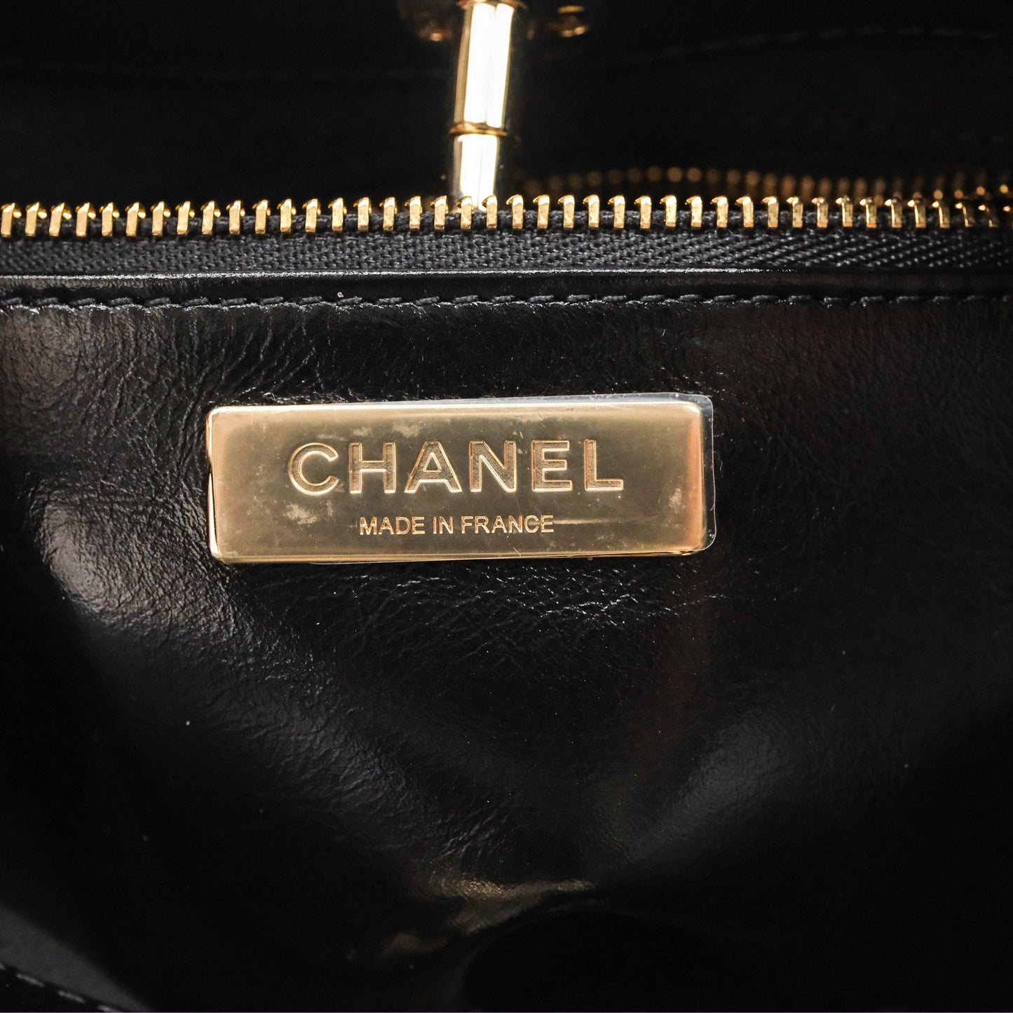 Chanel 31 Mini Black Shiny Lambskin Gold Hardware