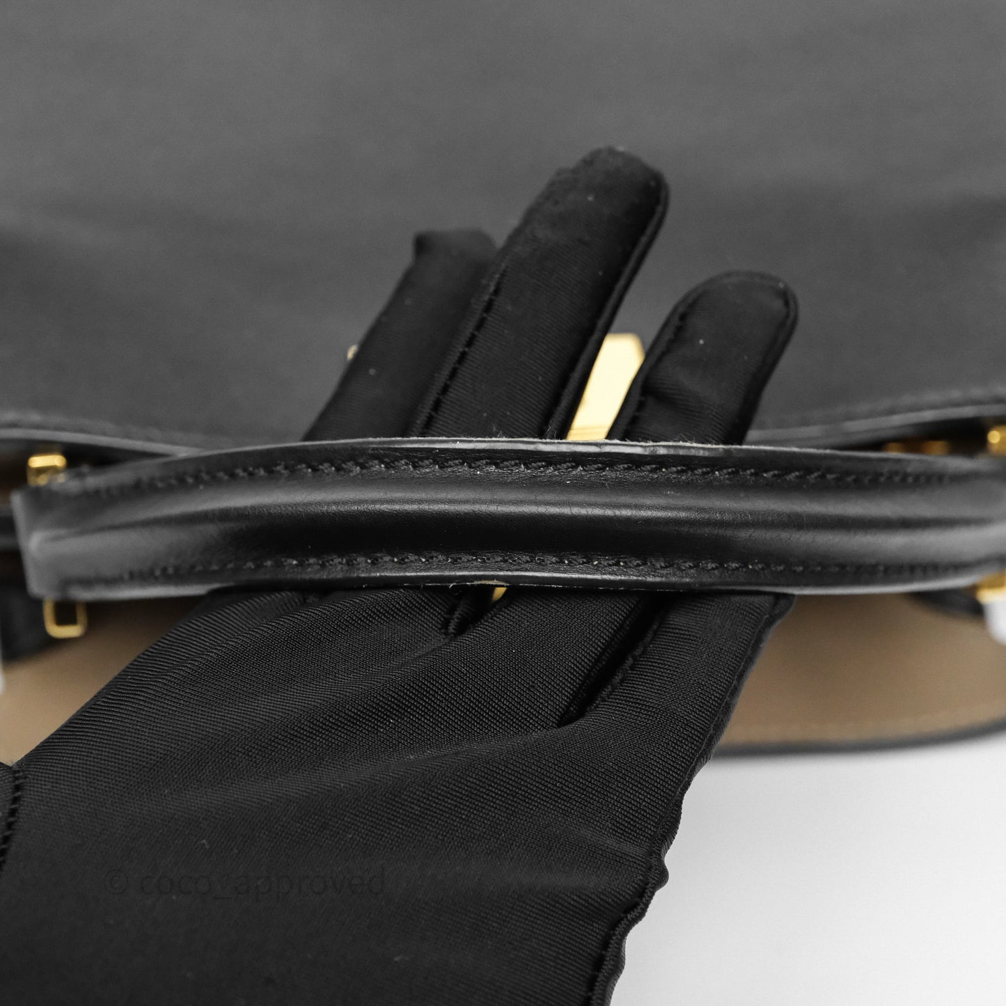 Fendi Peekaboo Essentially Bag in Black Calfskin