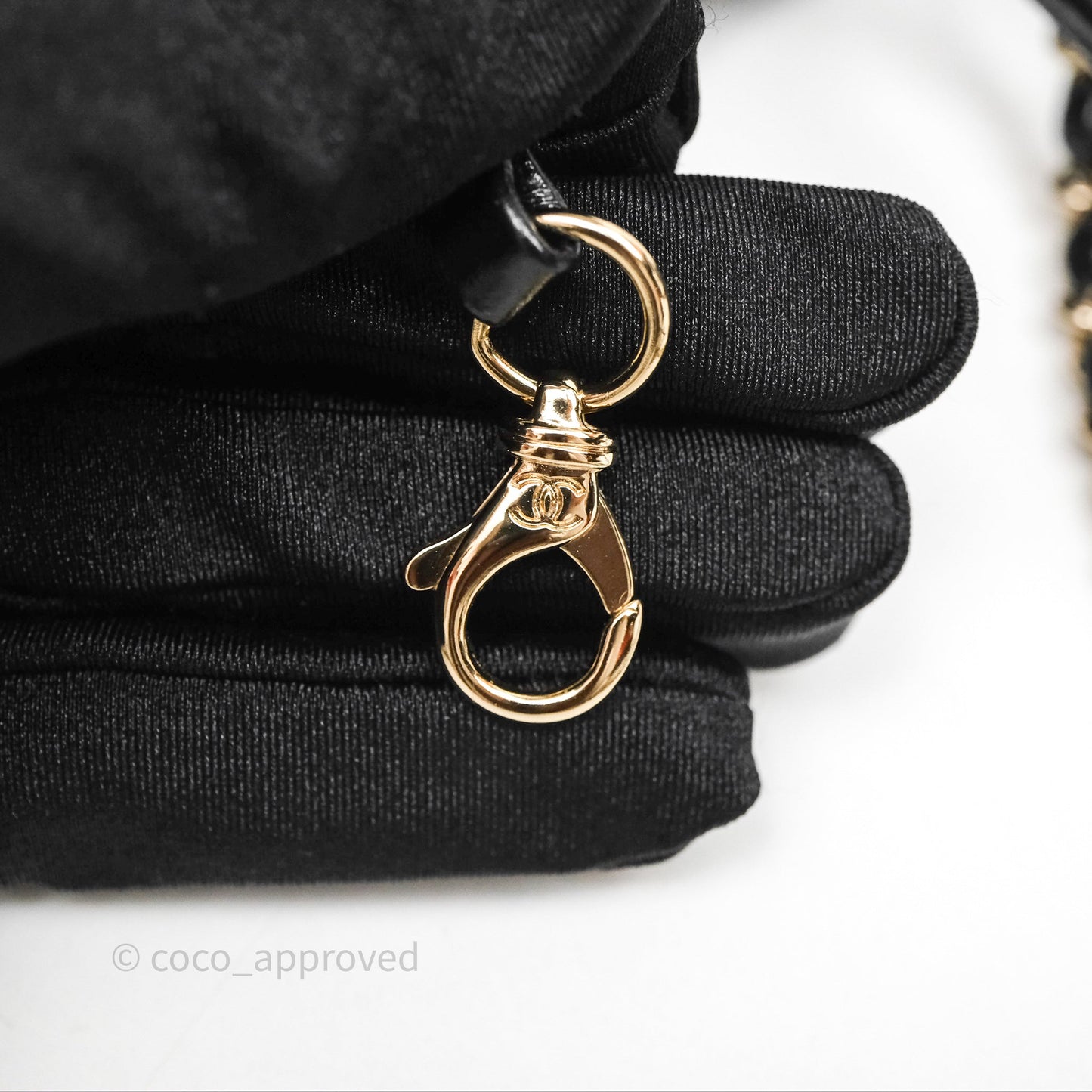 Chanel 31 Mini Black Shiny Lambskin Gold Hardware