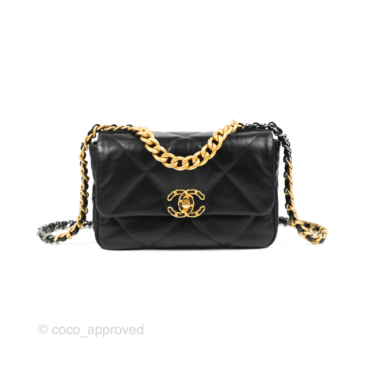 Chanel 19 Small Black Mixed Hardware