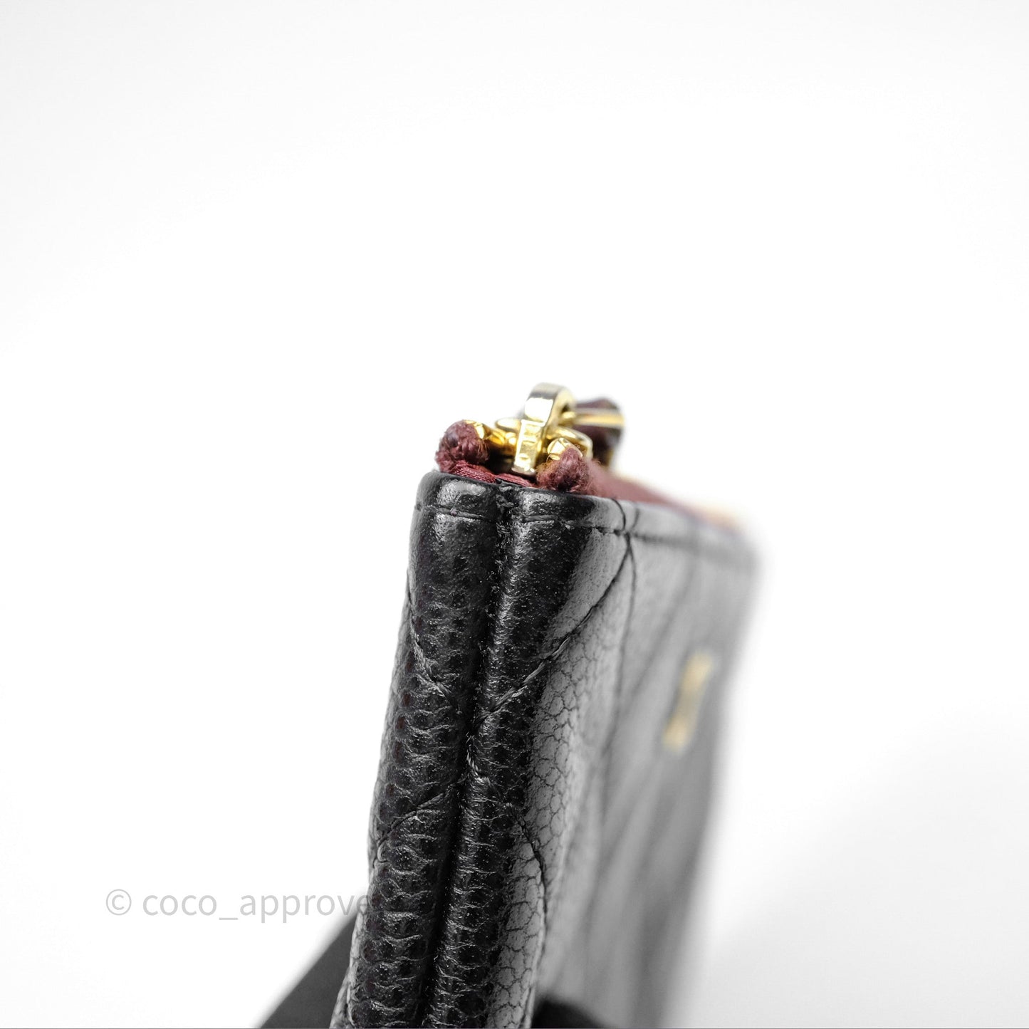Chanel Quilted Mini O Case Black Caviar Gold Hardware