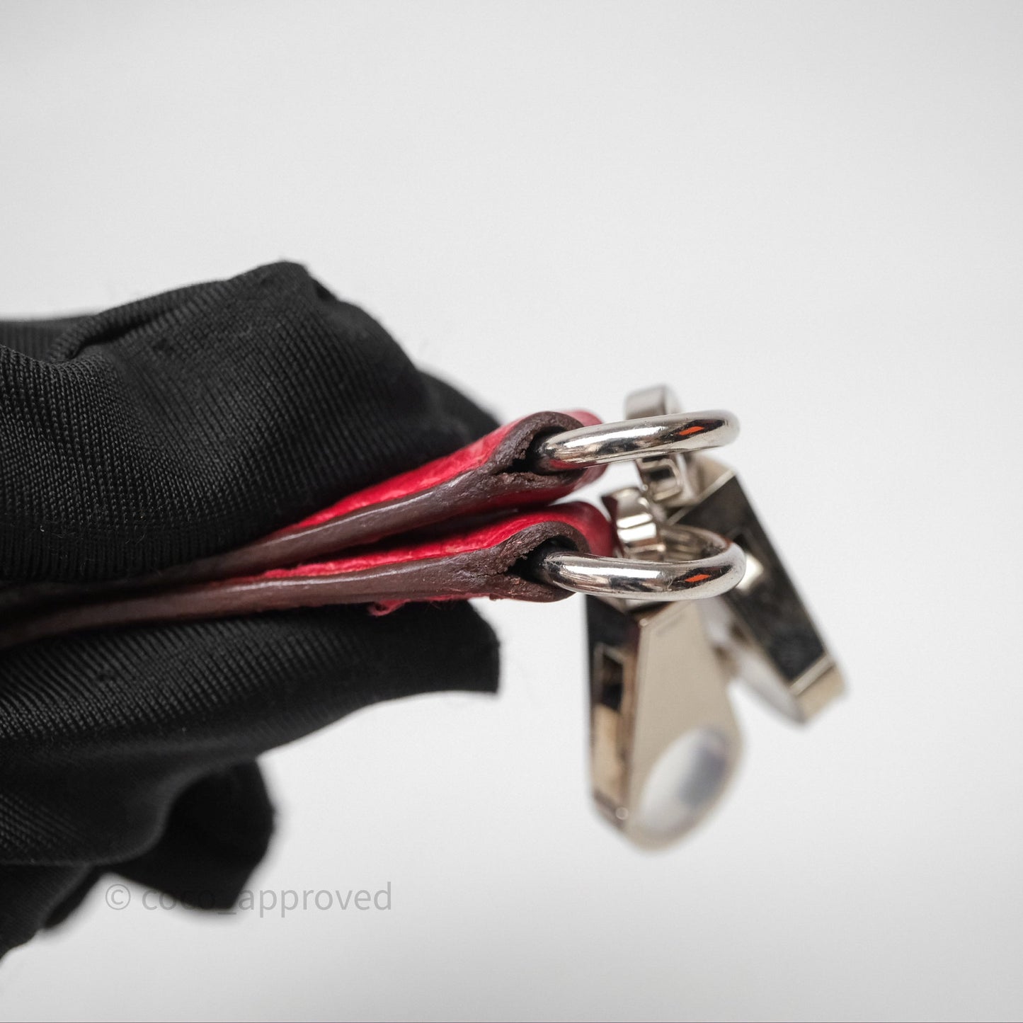 Hermes Kelly 28 Red Palladium Hardware