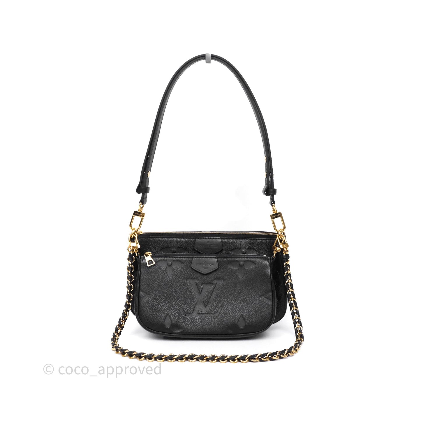 Louis Vuitton Multi Pochette Accessories Monogram Empreinte Black