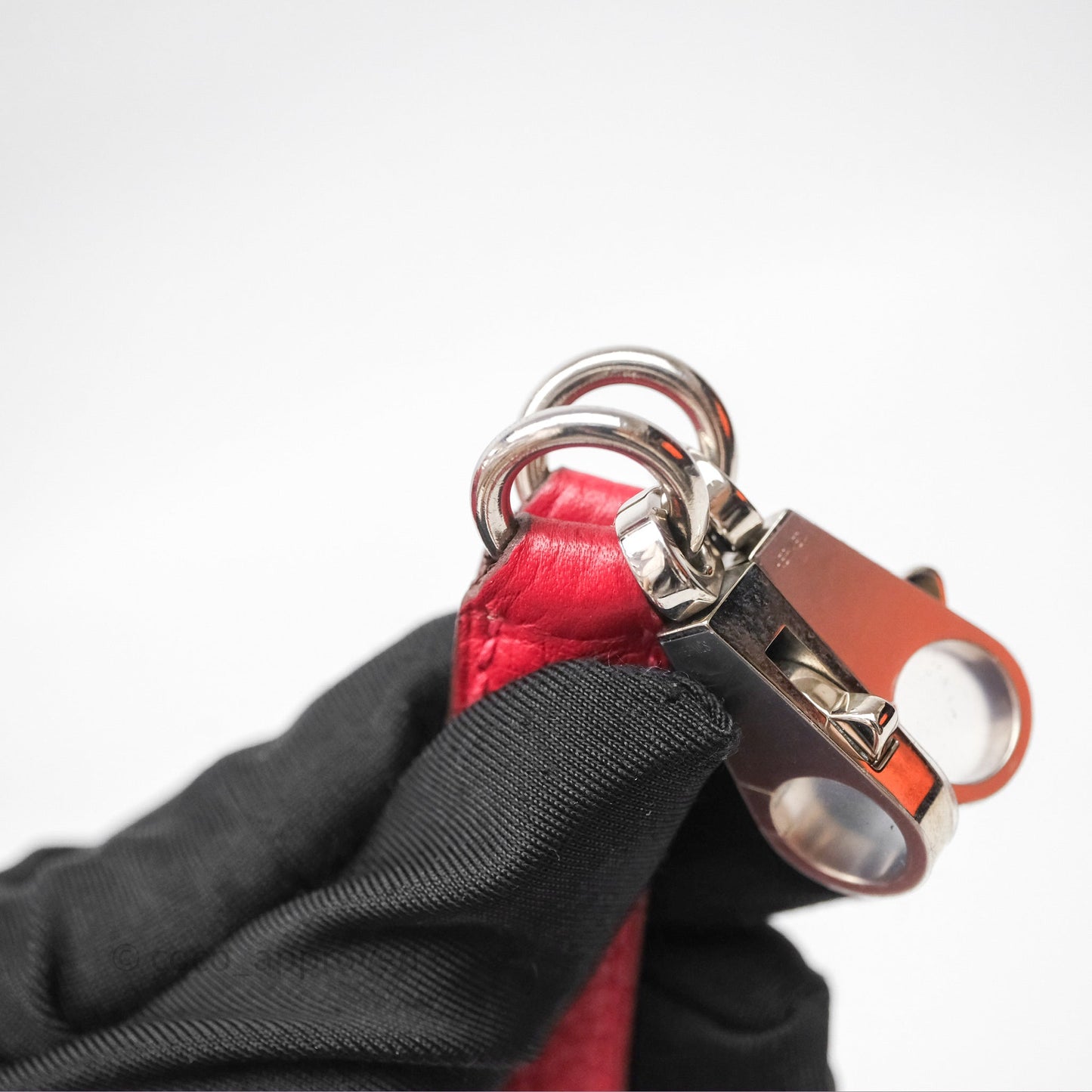 Hermes Kelly 28 Red Palladium Hardware