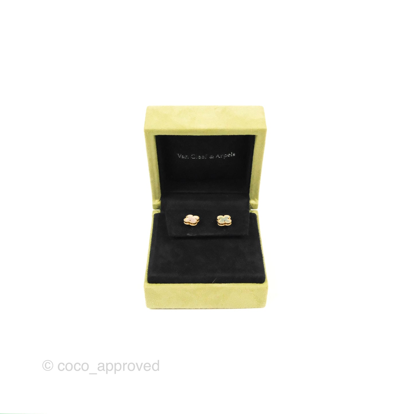 Van Cleef & Arpels Sweet Alhambra Earrings White Mother-of-pearl Yellow Gold