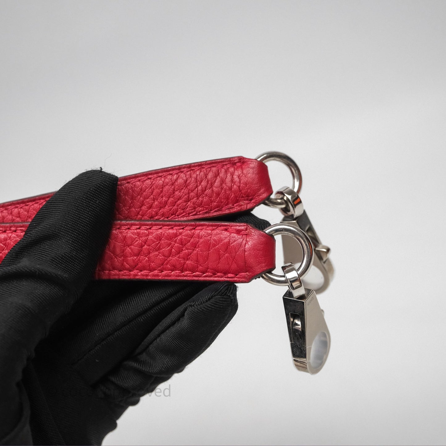Hermes Kelly 28 Red Palladium Hardware